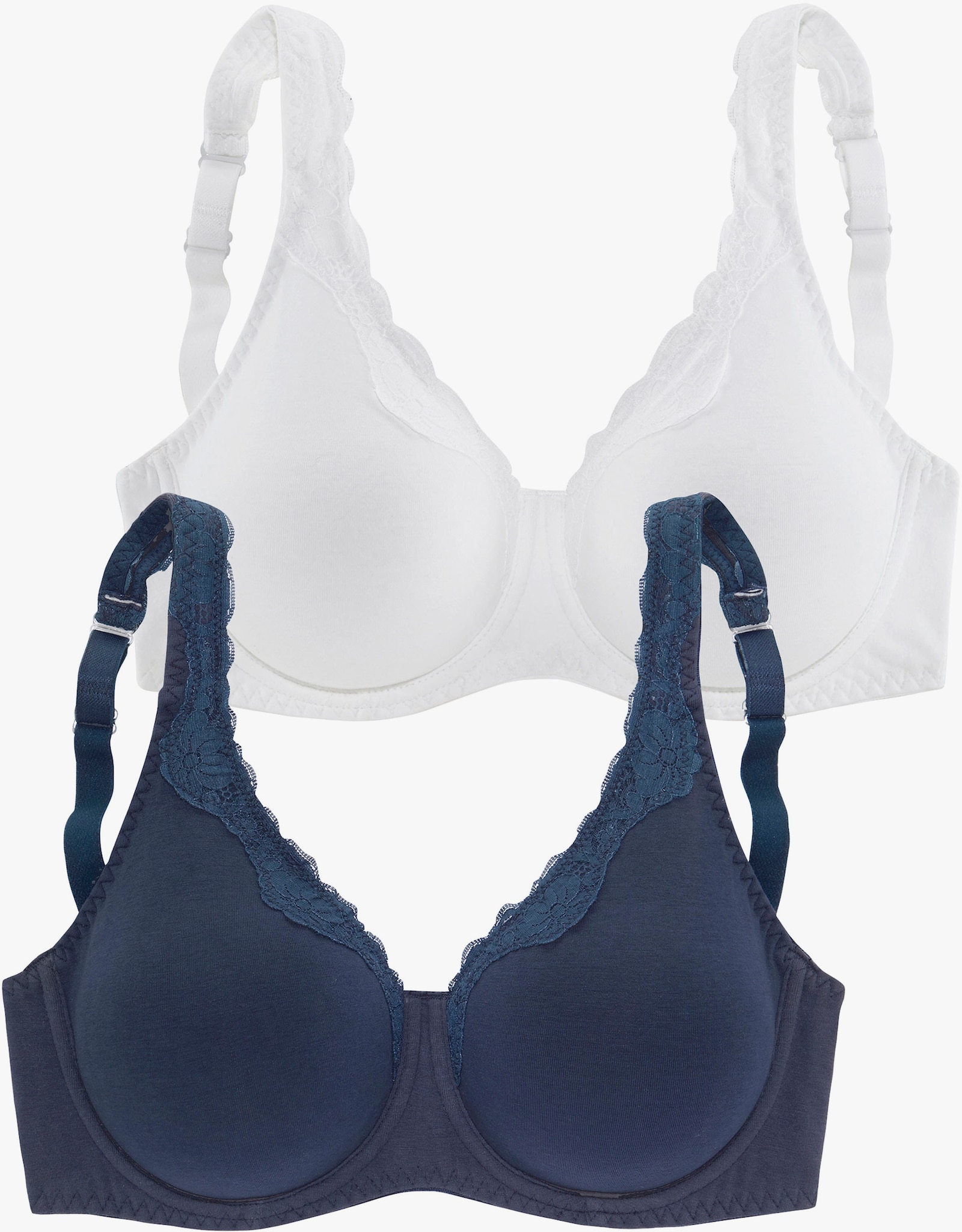 petite fleur Bügel-BH - marine+weiss