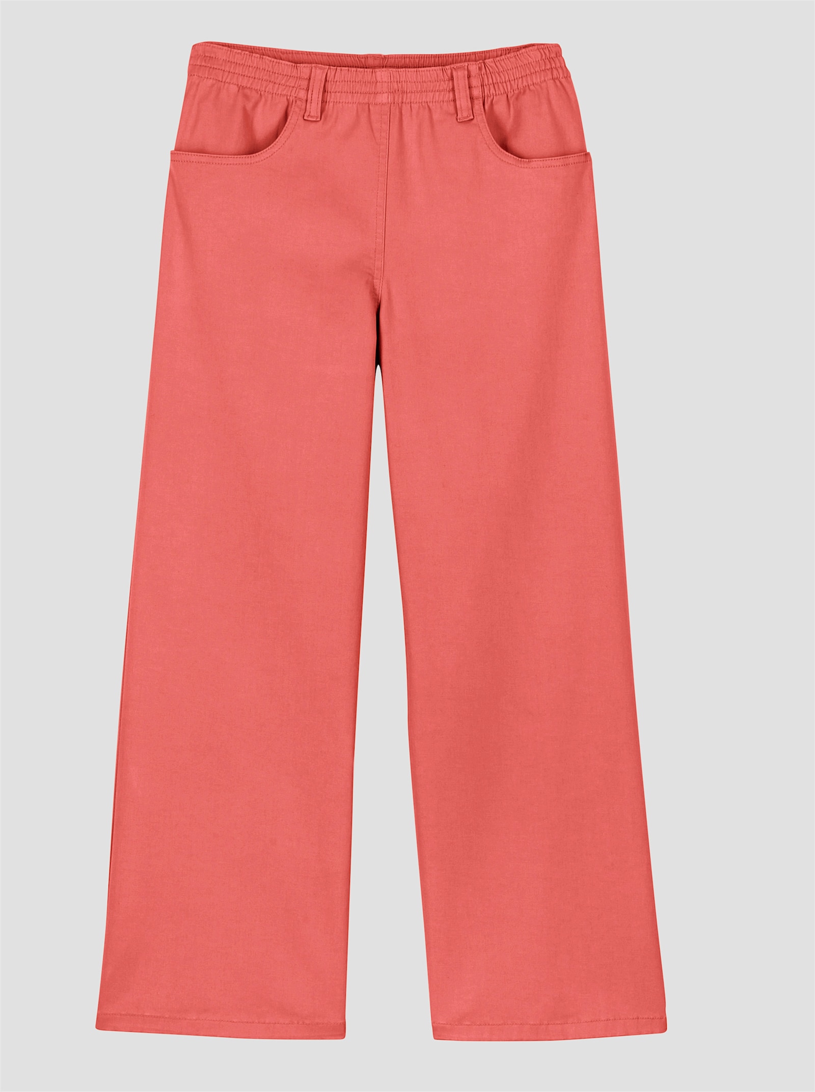 7/8-jeans in set van 2 - blue-bleached + koraal