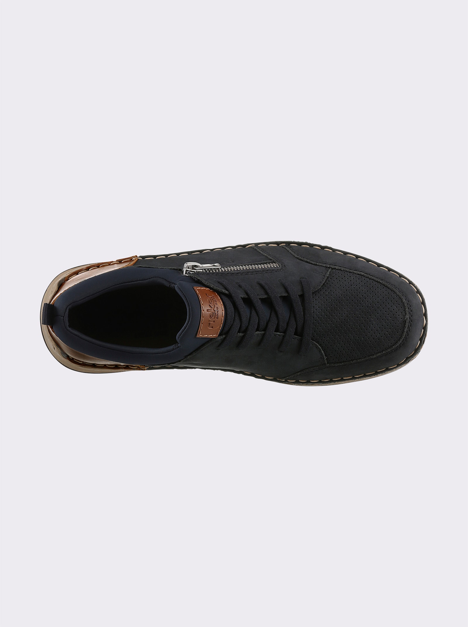 Rieker Slip-On Sneaker zum einfachen Reinschlüpfen - dunkelblau