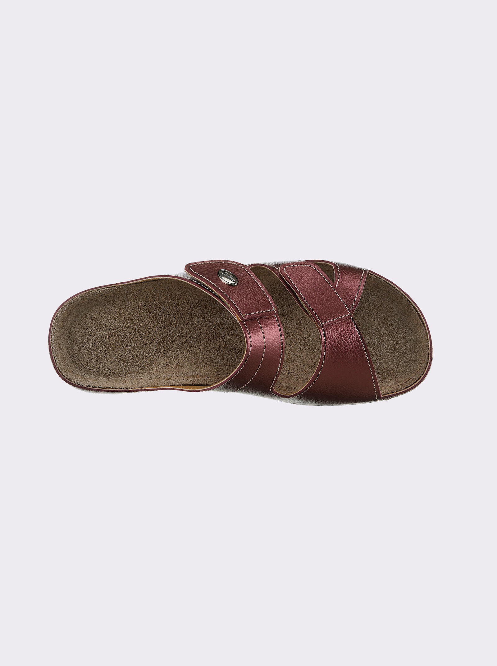 airsoft comfort+ Pantolette mit Antishock-System - bordeaux-metallic