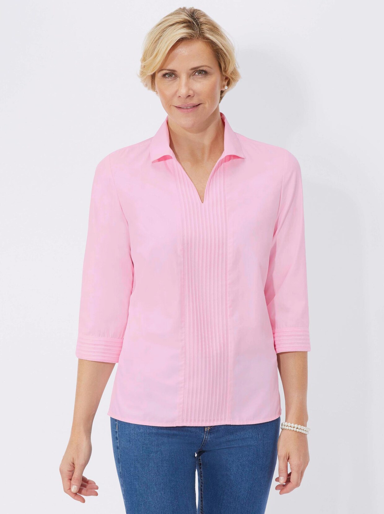 Schlupfbluse - rosé