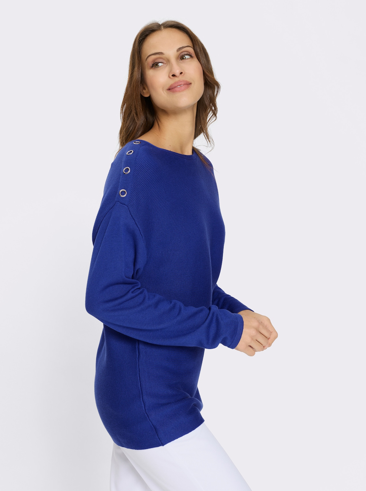 Strickpullover - royalblau