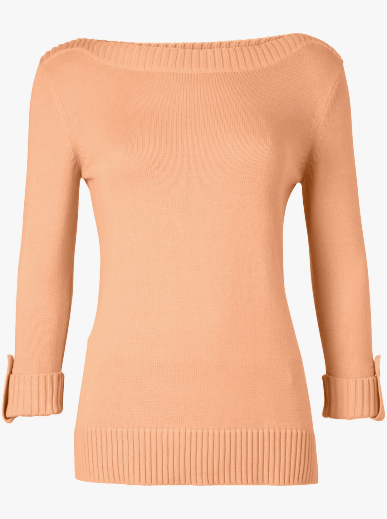 3/4 Arm-Pullover - apricot