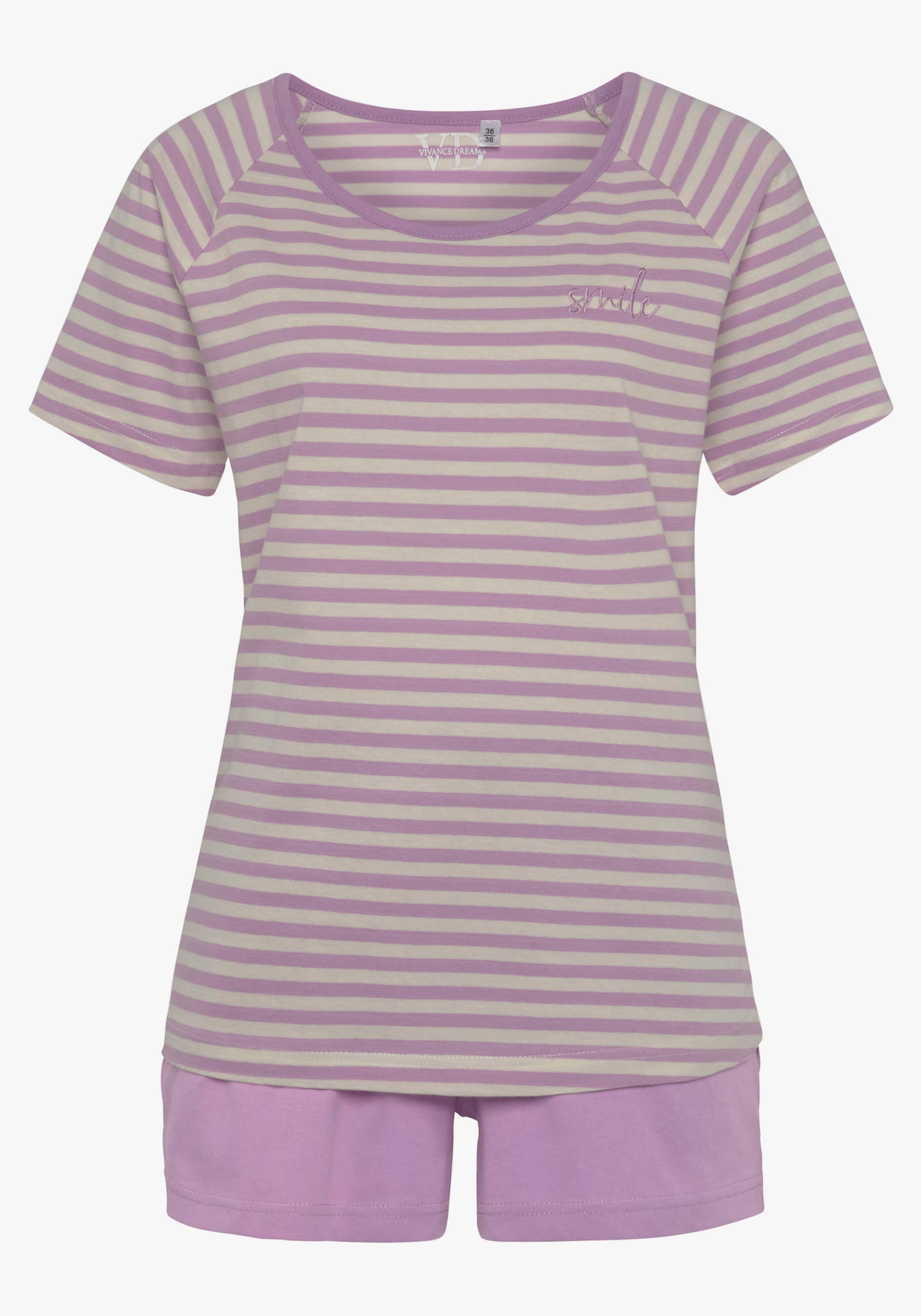Vivance Dreams Pyjama court - lilas