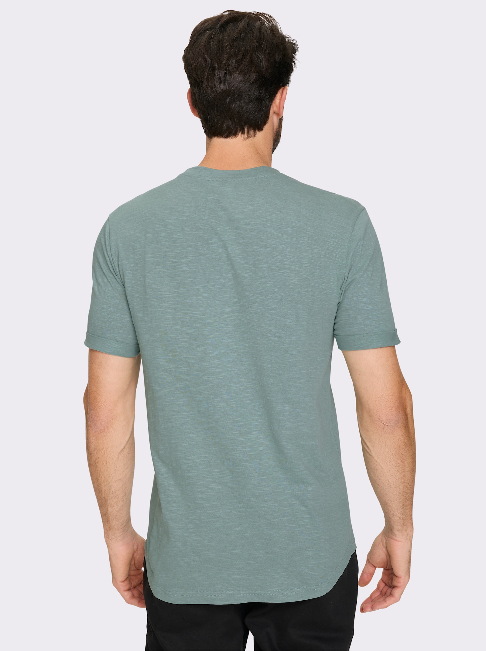 Marco Donati Shirt met korte mouwen en versiering, contrastkleurig - jade