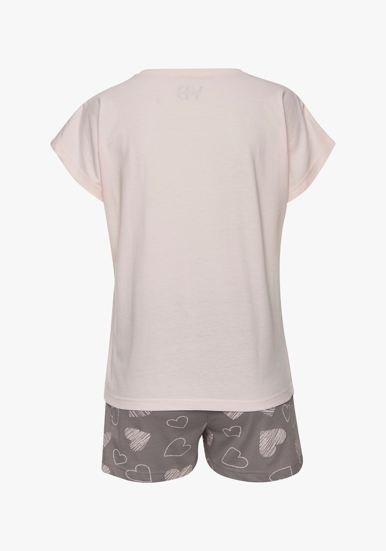 Vivance Dreams shortama - roze/grijs