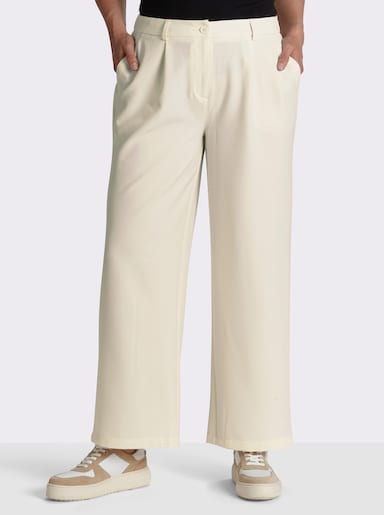 Marlene-Hose mit rückwärtigem Dehnbund - champagner
