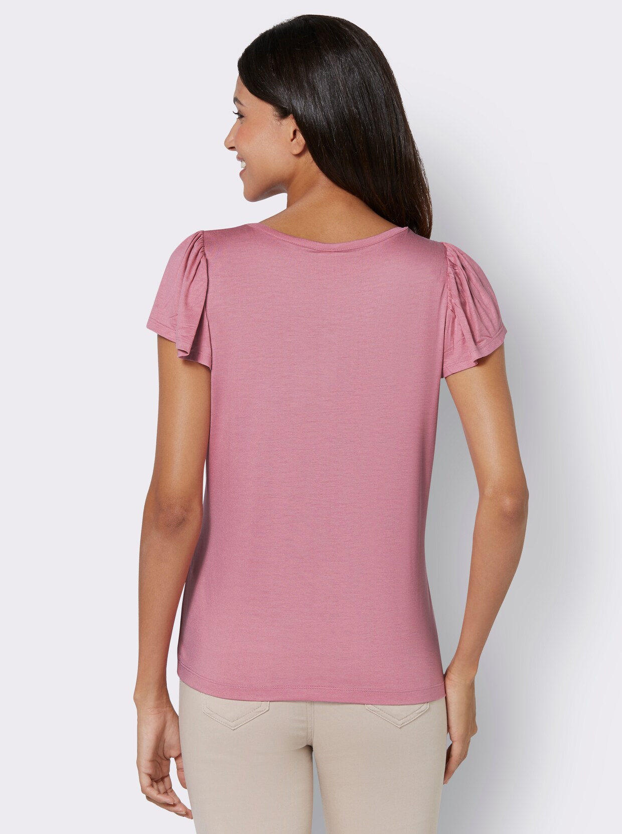 Shirt met korte mouwen - oudroze