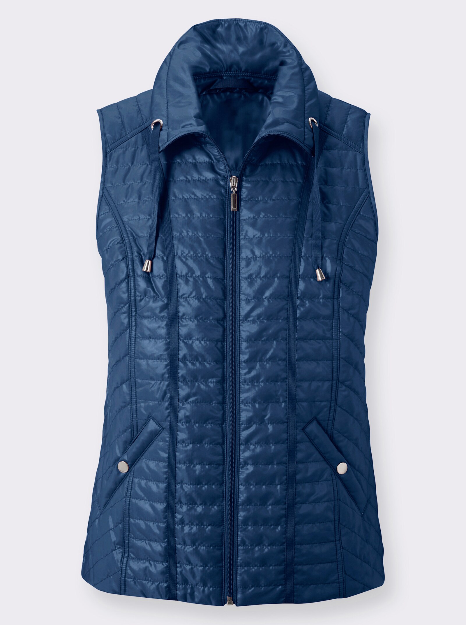 Steppweste mit leichter Wattierung - jeansblau