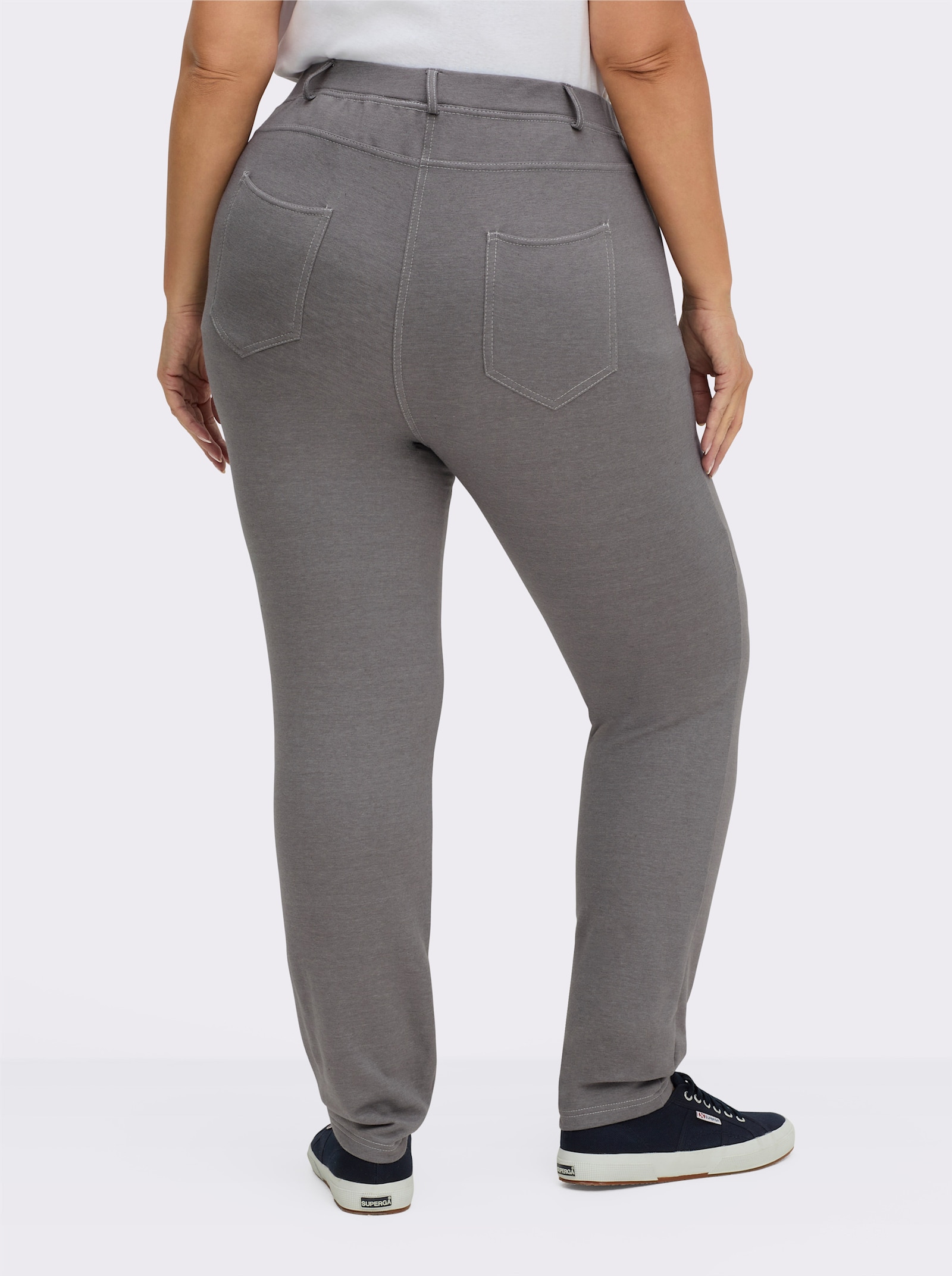 Hose innen wärmend angeraut - graphit-meliert