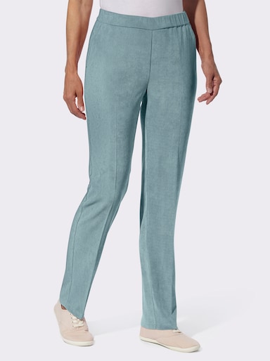 Cordhose mit Bügelfalten - jade