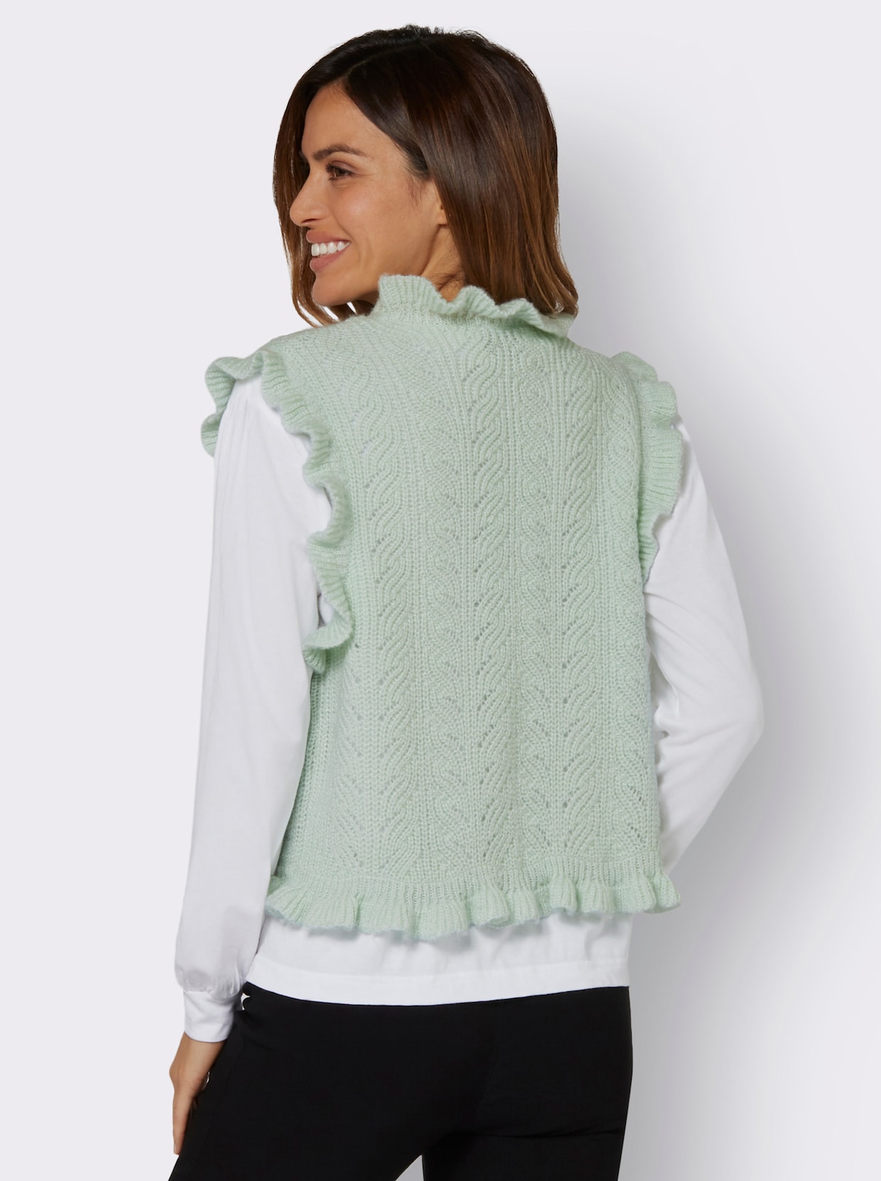 Tricot bolero - zacht mint