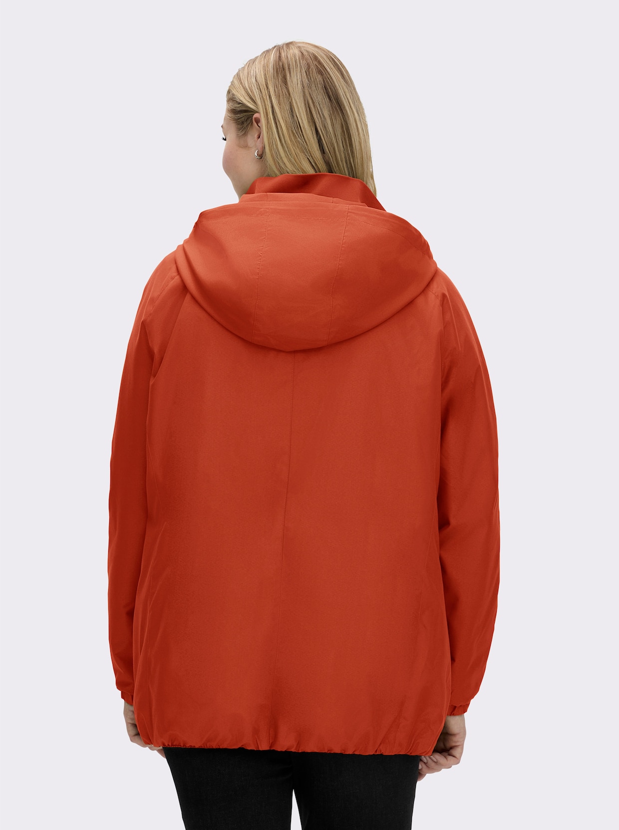 Übergangsjacke in Microfaser-Qualität - rostrot