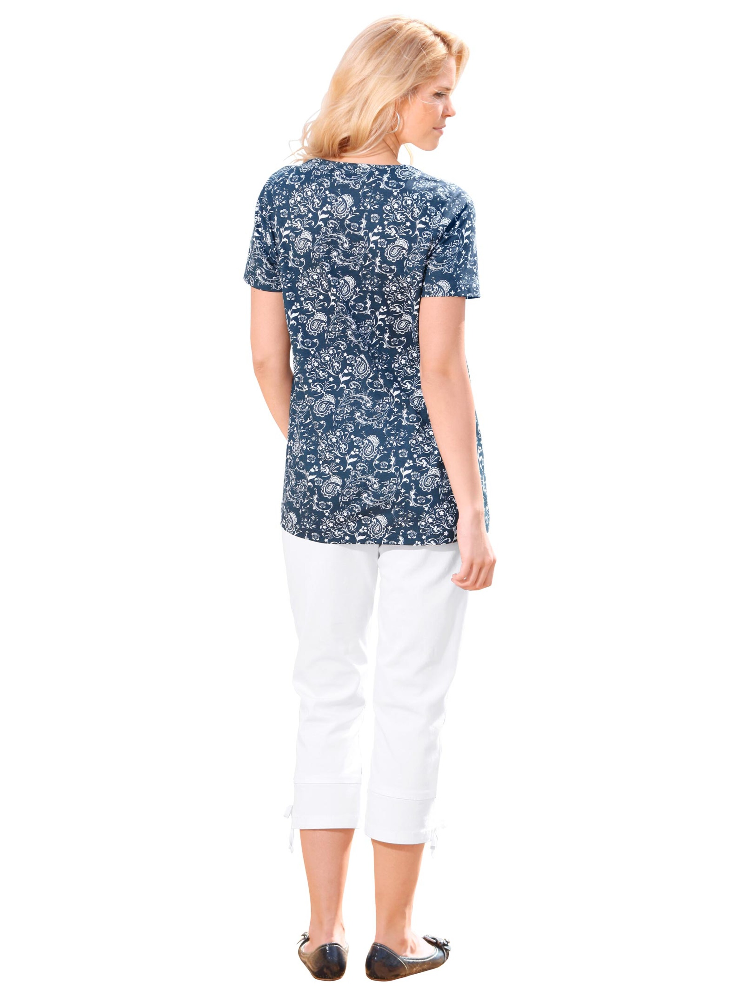 Shirttunika - blau-weiß