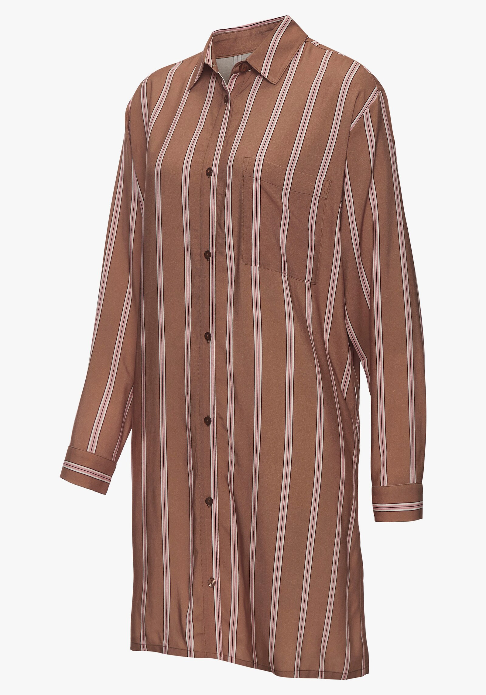 LASCANA Nachthemd - bruin gestreept
