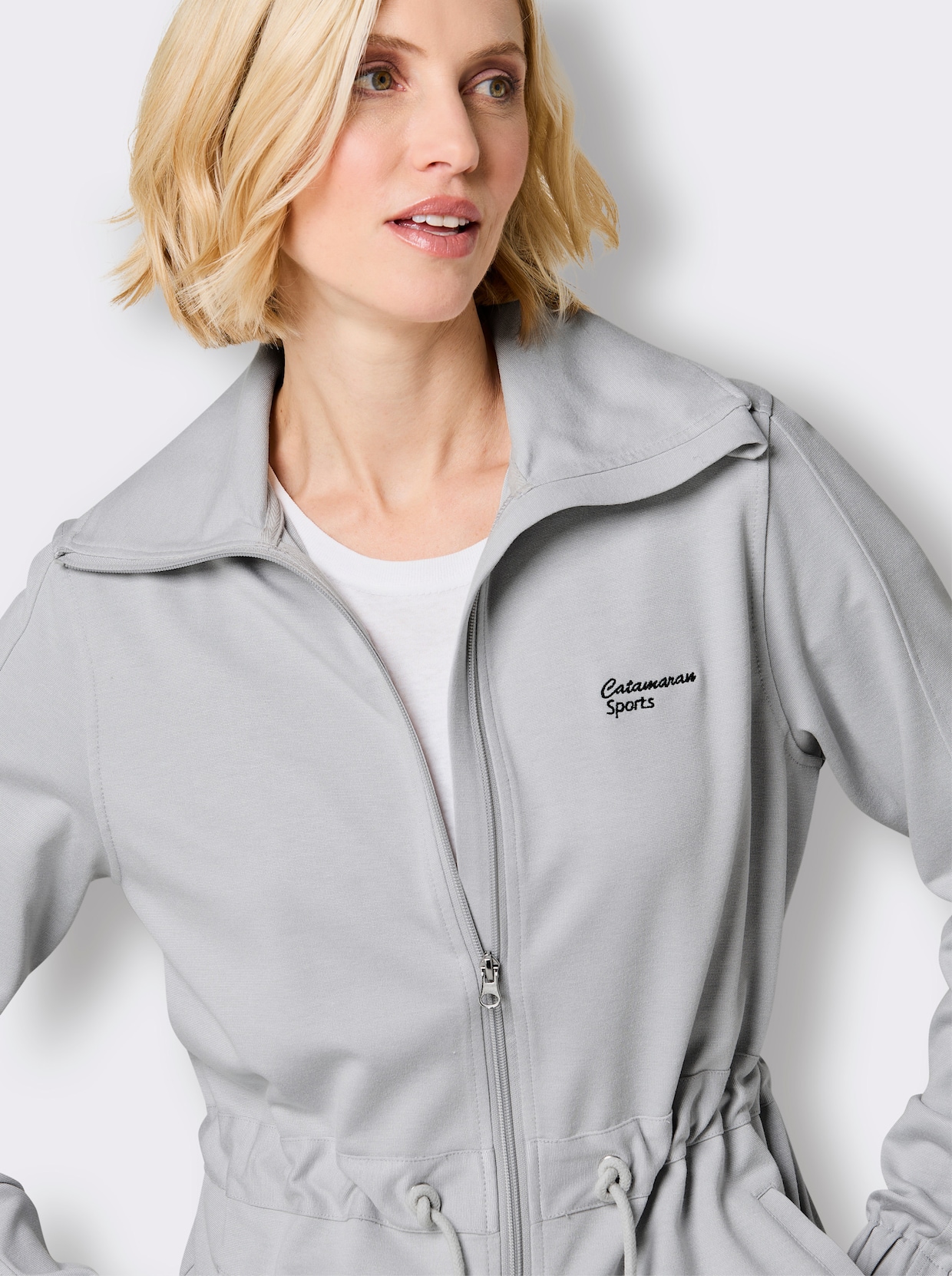 Catamaran Sweatjacke - grau-meliert