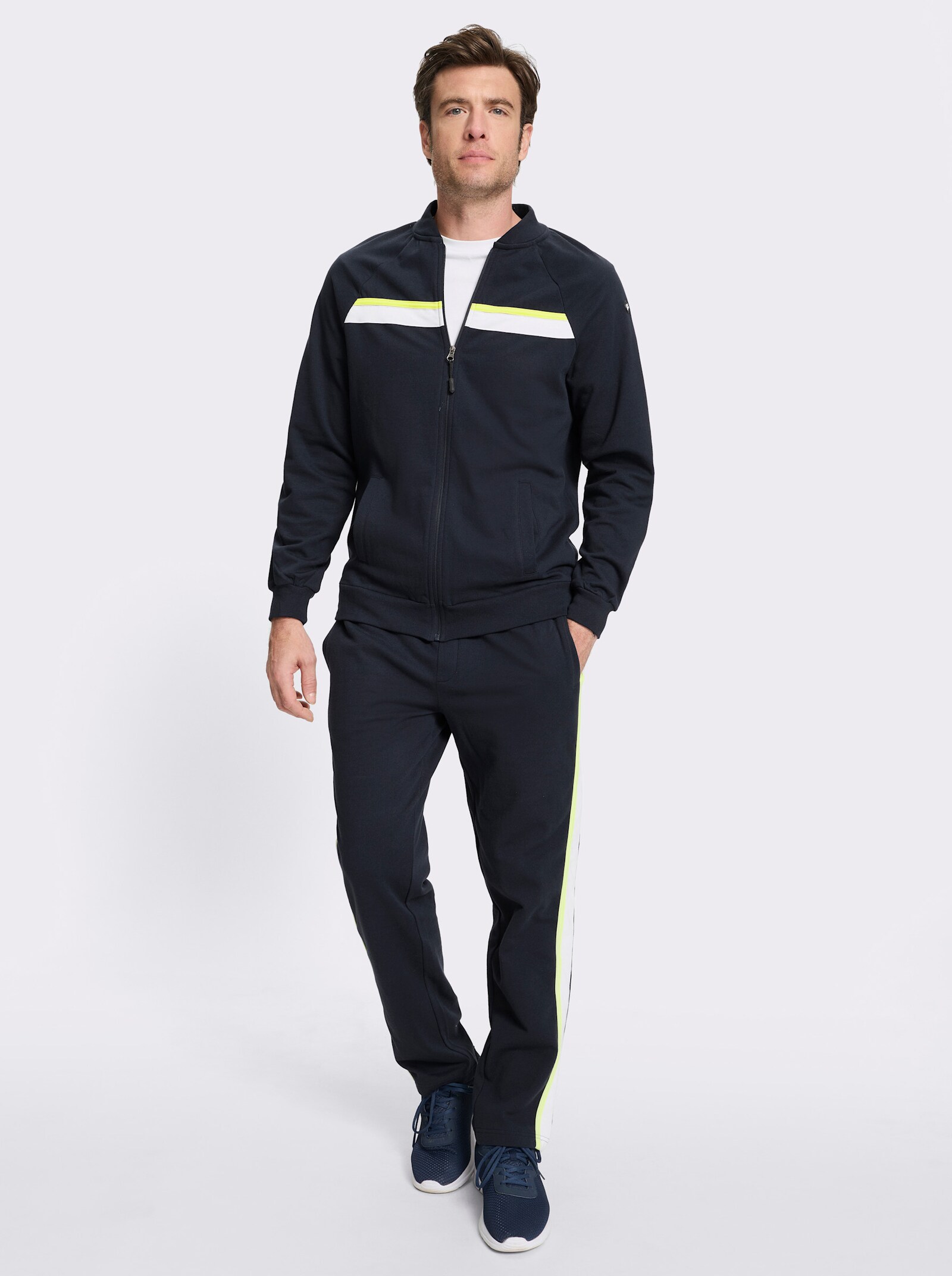 Catamaran Sports Freizeithose mit Kontraststreifen - marine