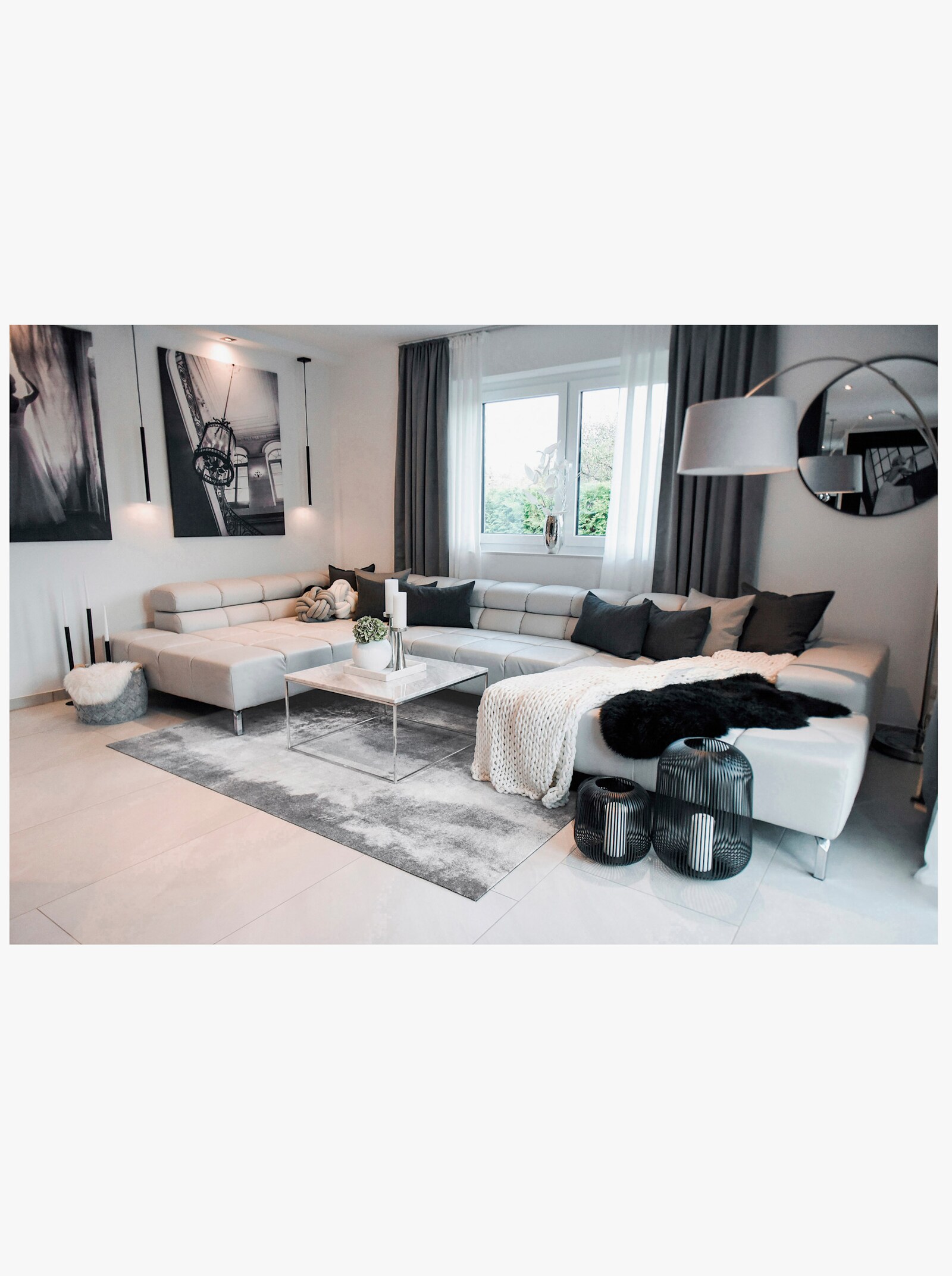 wash+dry by Kleen-Tex Fußmatte - grau-ecru