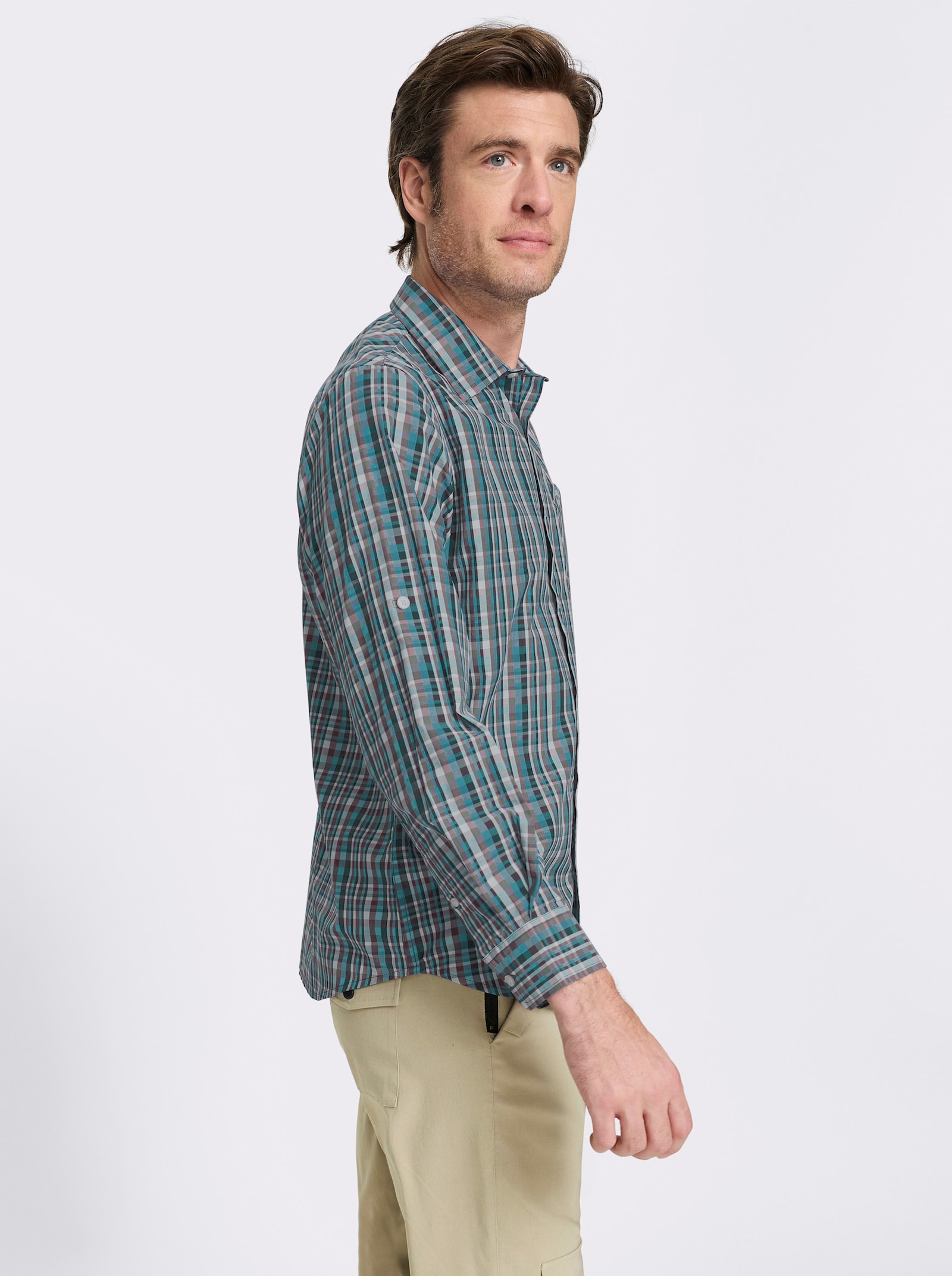 Catamaran Sports Funktionshemd mit regulierbarer Ärmellänge - topas-kariert