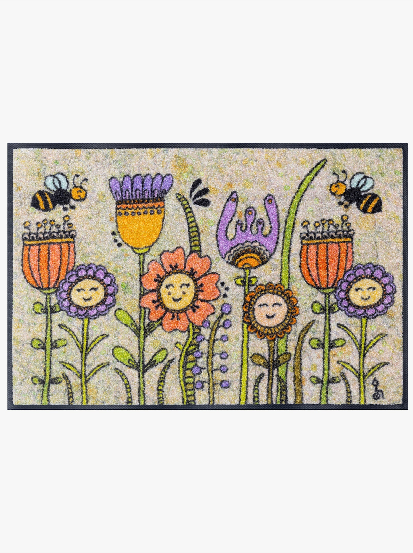 wash+dry by Kleen-Tex Fußmatte - beige-bunt