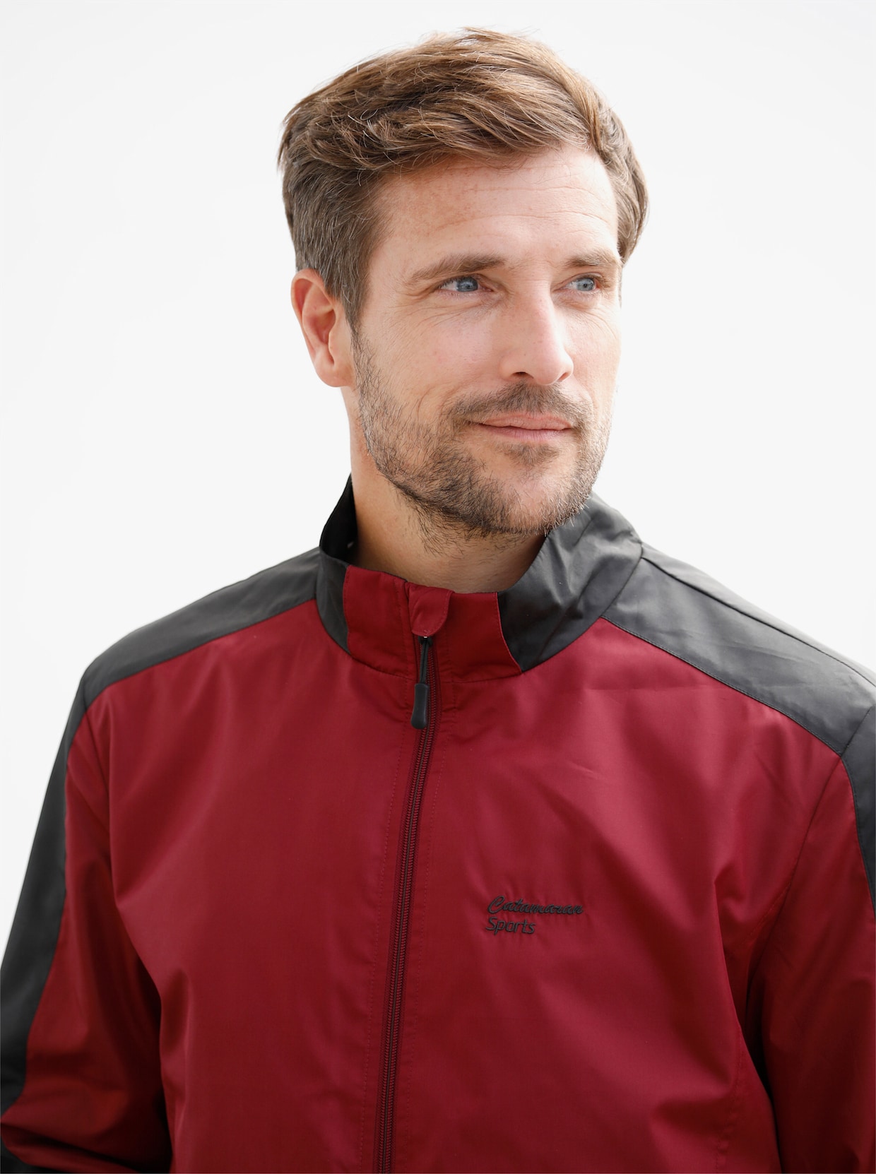 Catamaran Sports Funktionsjacke - dunkelrot-schwarz