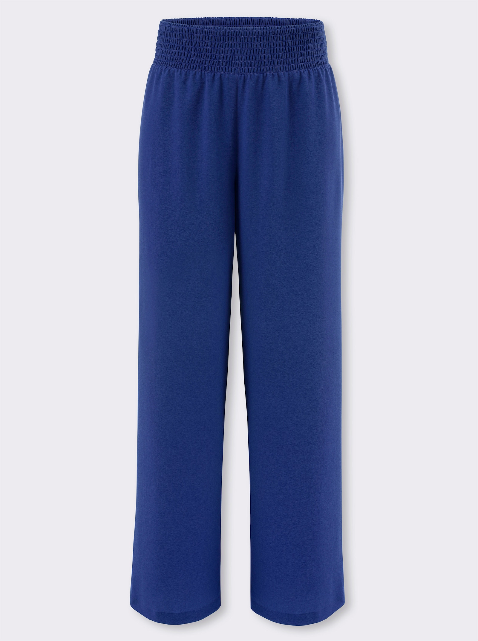 Schlupfhose mit gesmoktem Bund - royalblau