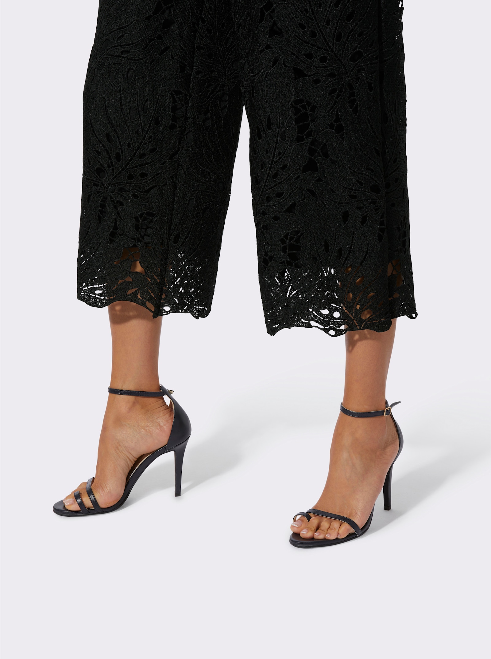 Marlene-Hose mit Rundum-Dehnbund - schwarz