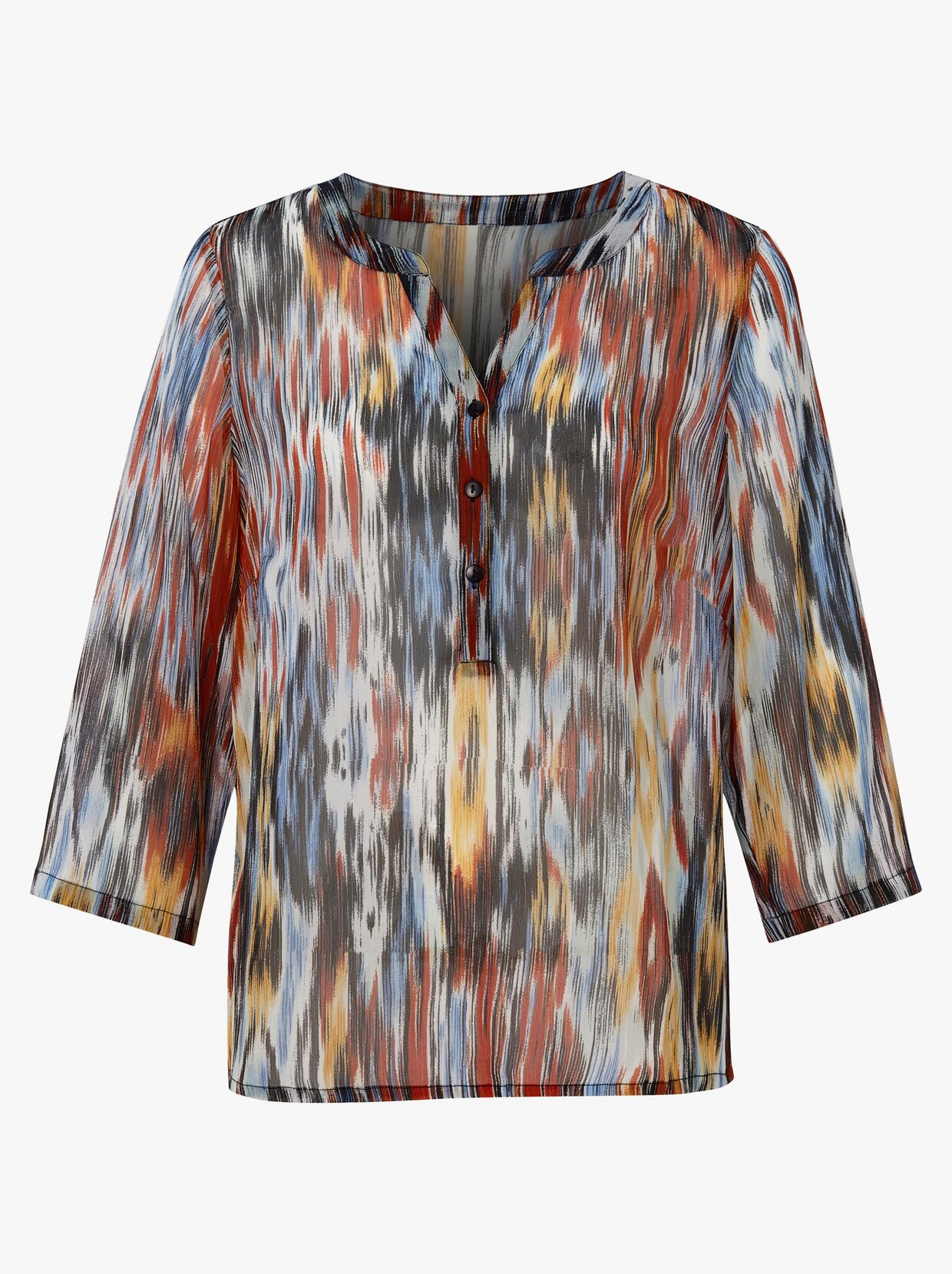 Comfortabele blouse - bont geprint