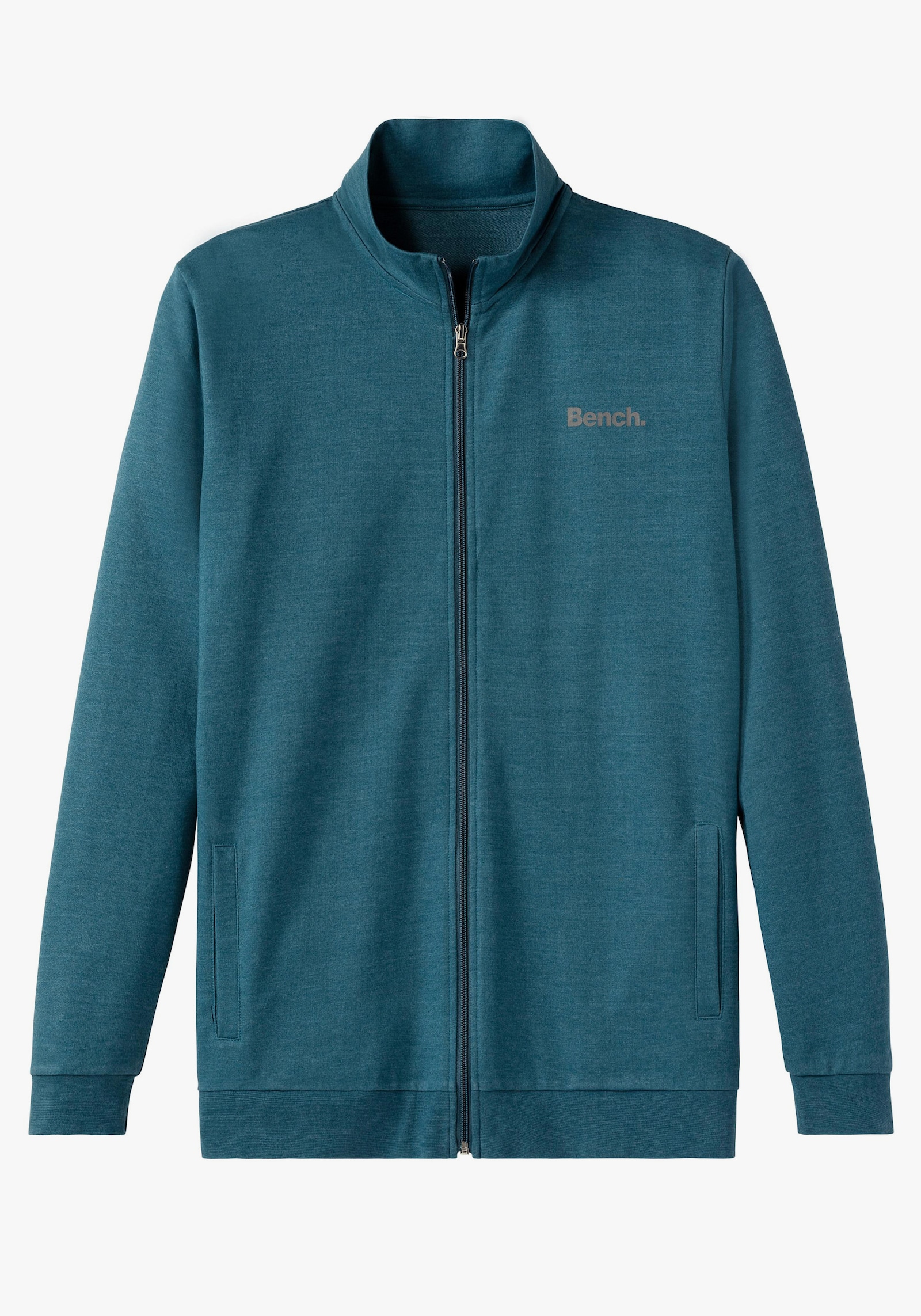 Bench. Loungewear Sweatjacke - petrol-meliert