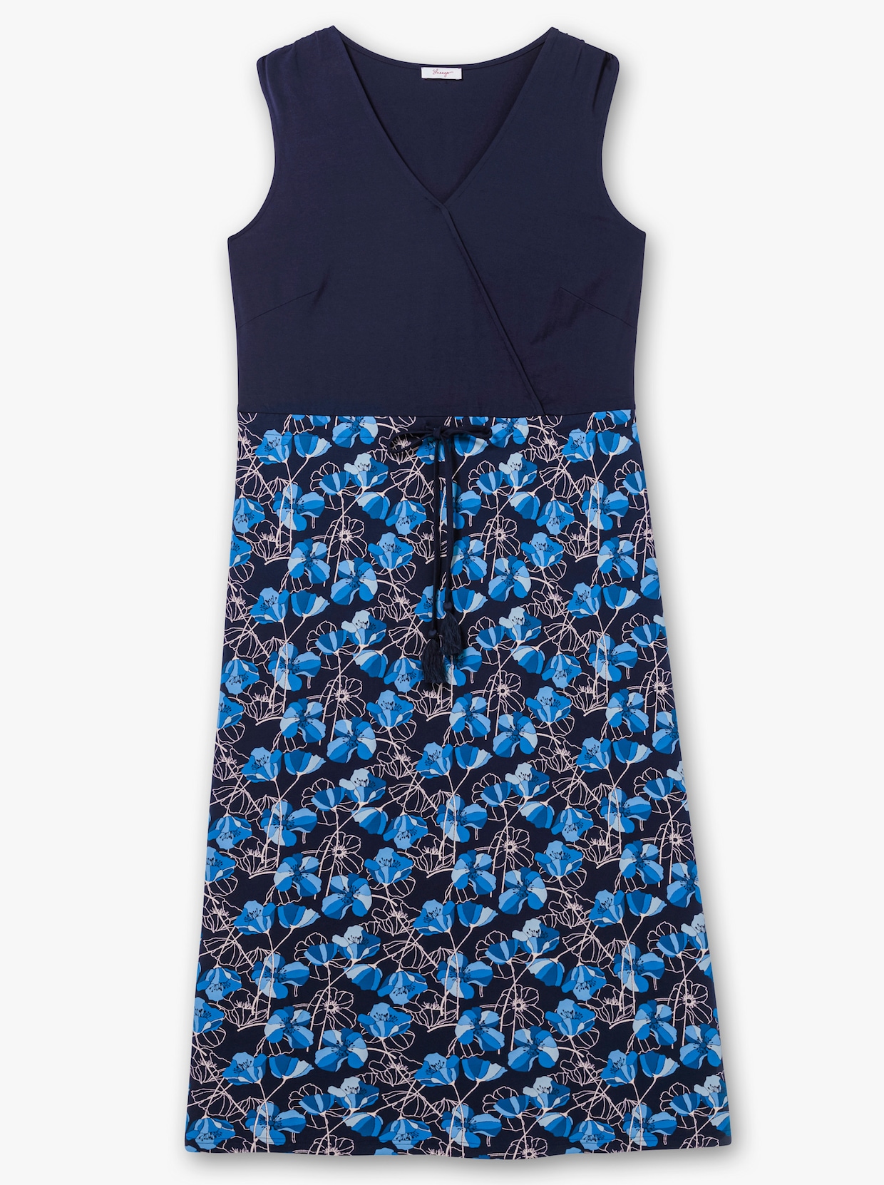 sheego Jerseykleid - tiefblau