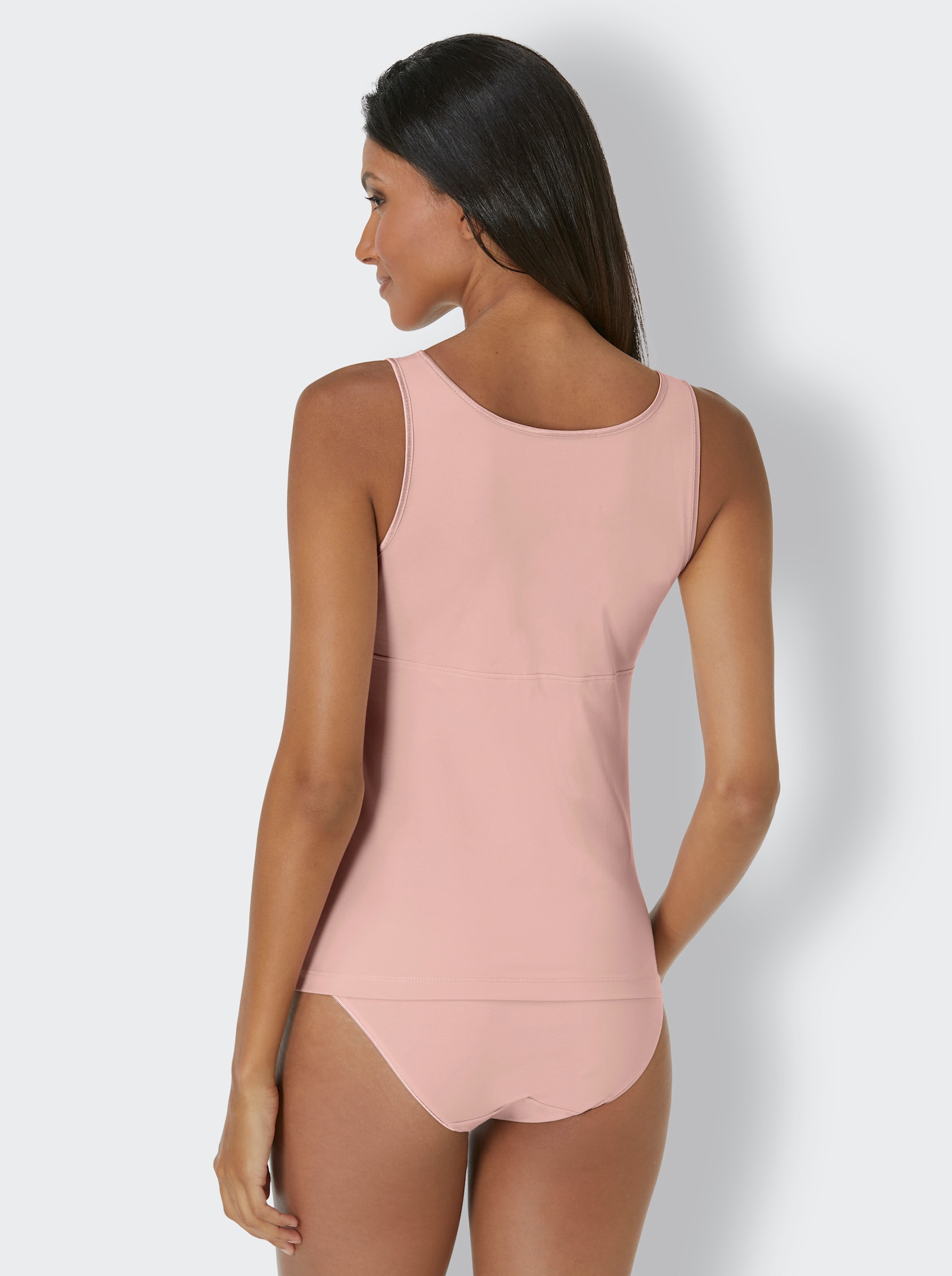 wäschepur BH-Hemd - puder + hellgrau