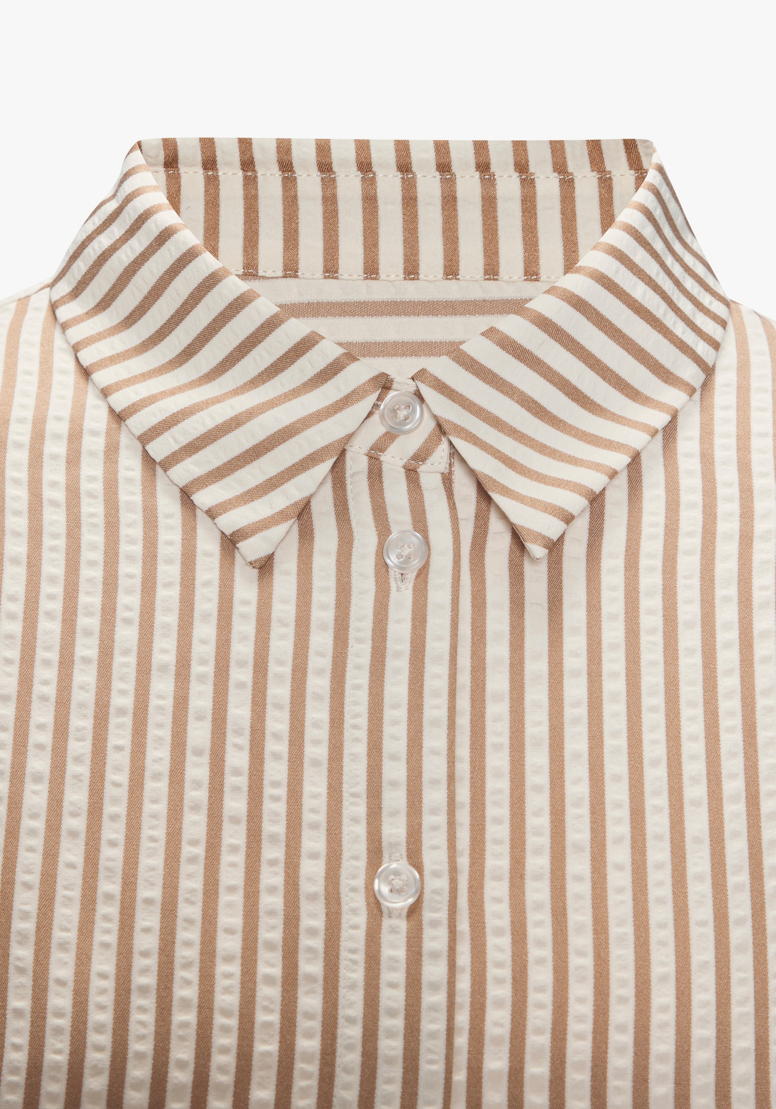 Vivance Hemdbluse - creme-sand gestreift
