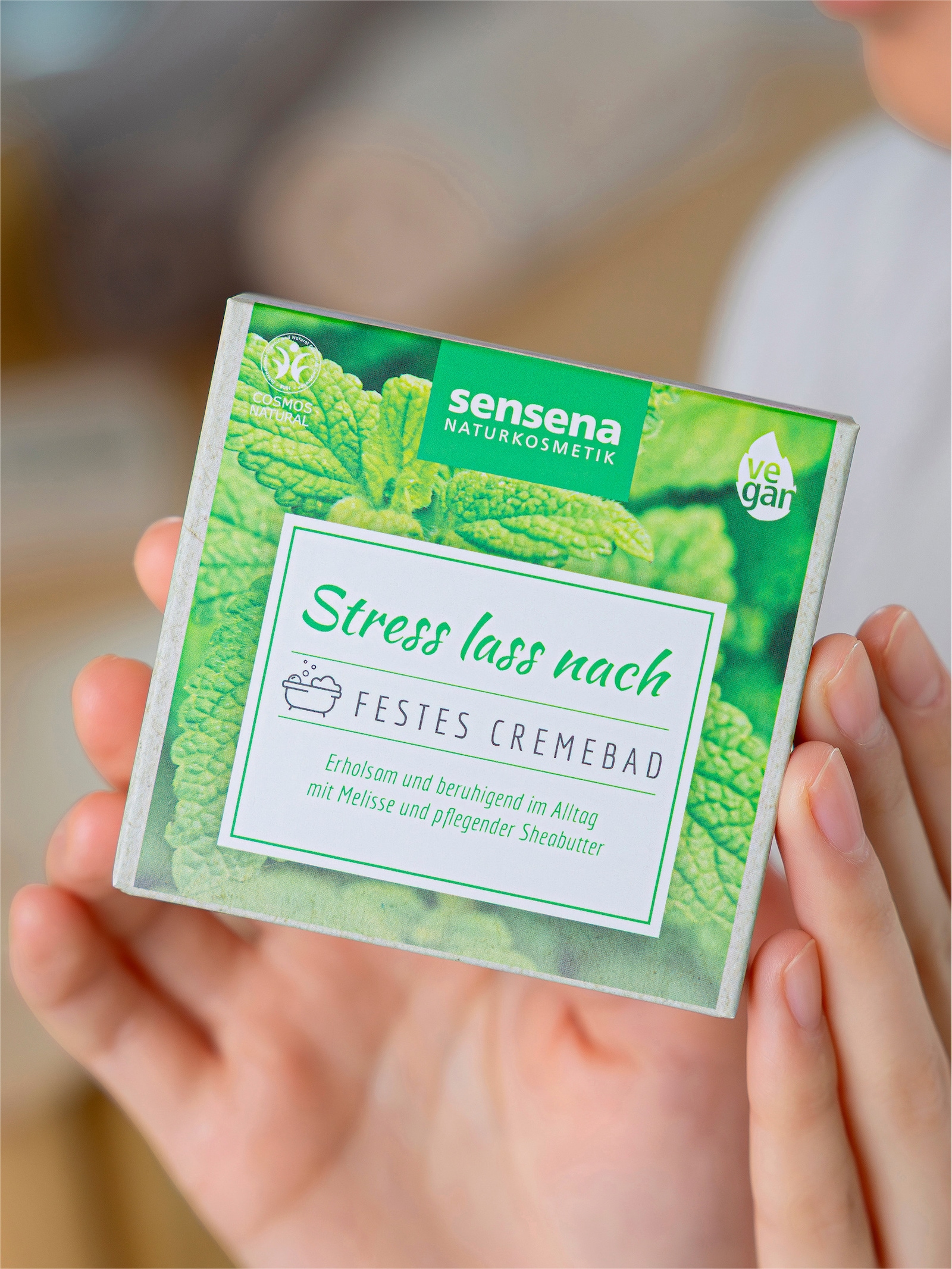 Aromabadkissen mit Cremebad - seegrün