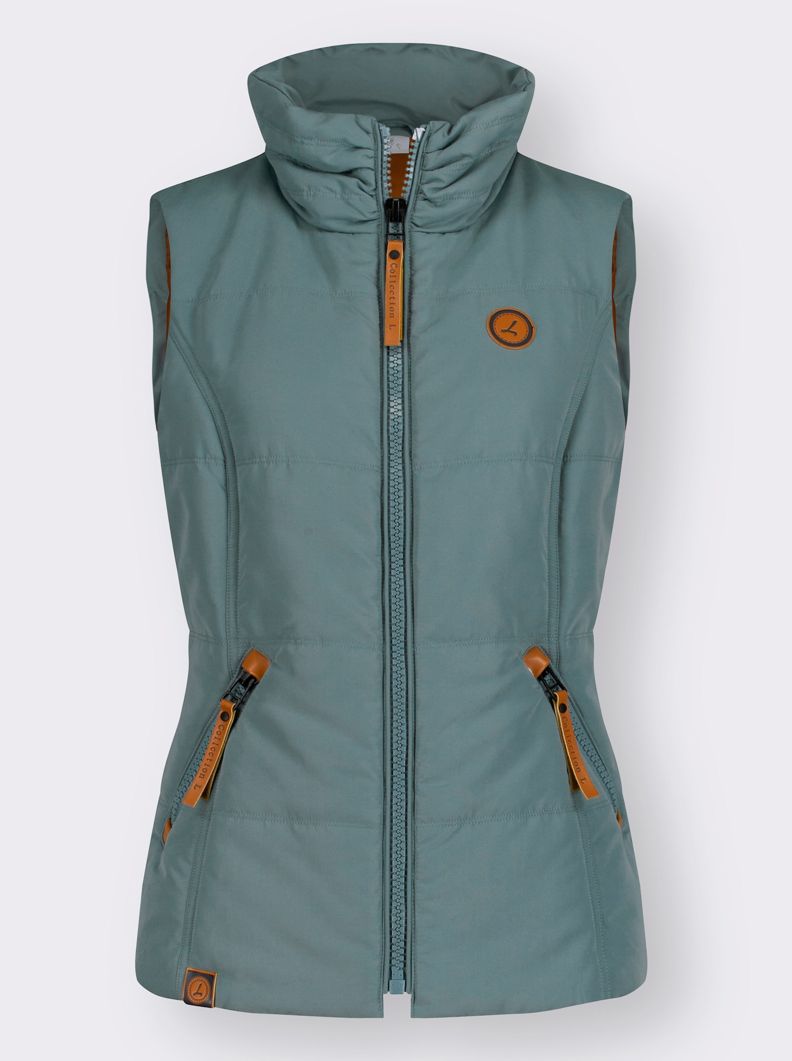 Steppweste in Microfaser-Qualität - jade