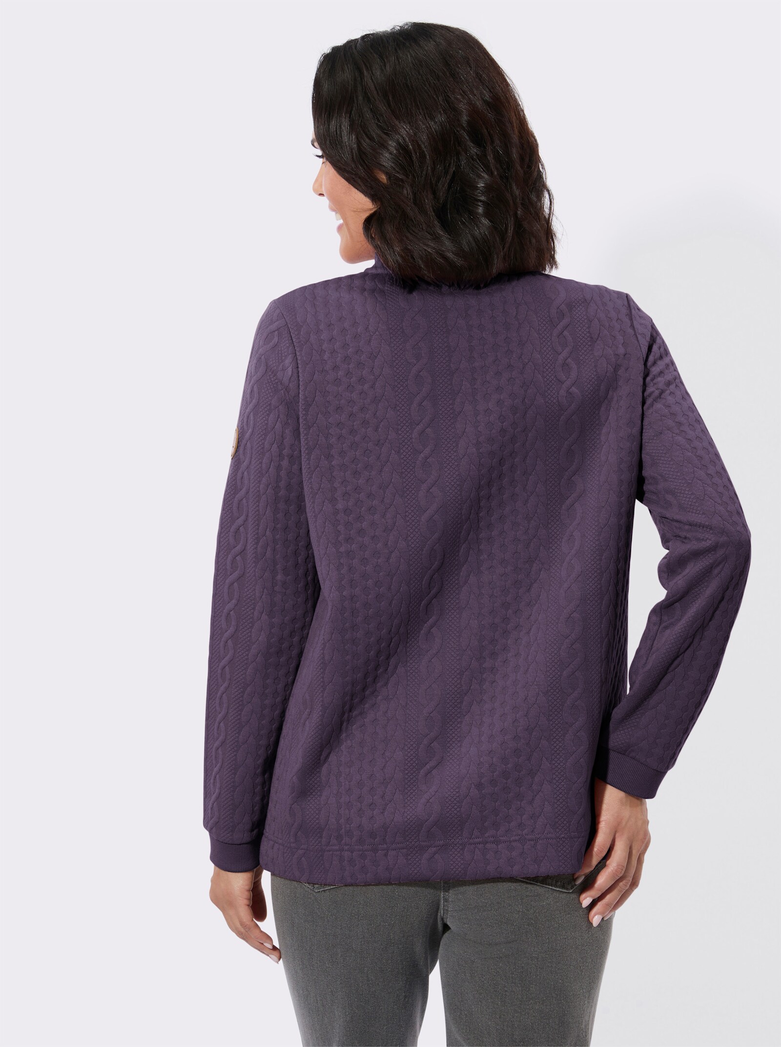 Shirtjacke mit Reißverschluss - feige