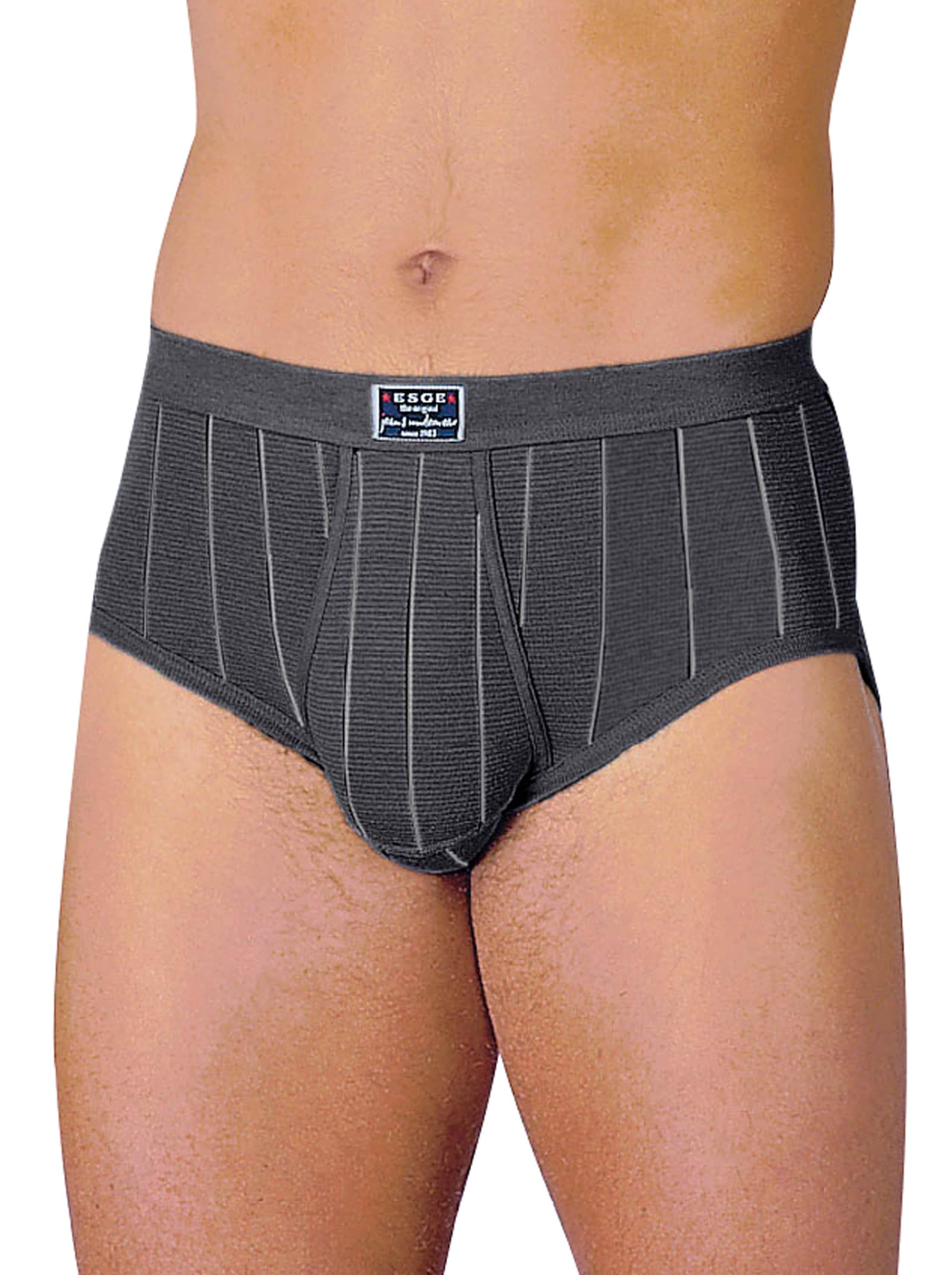 Slip - dunkelgrau-gestreift