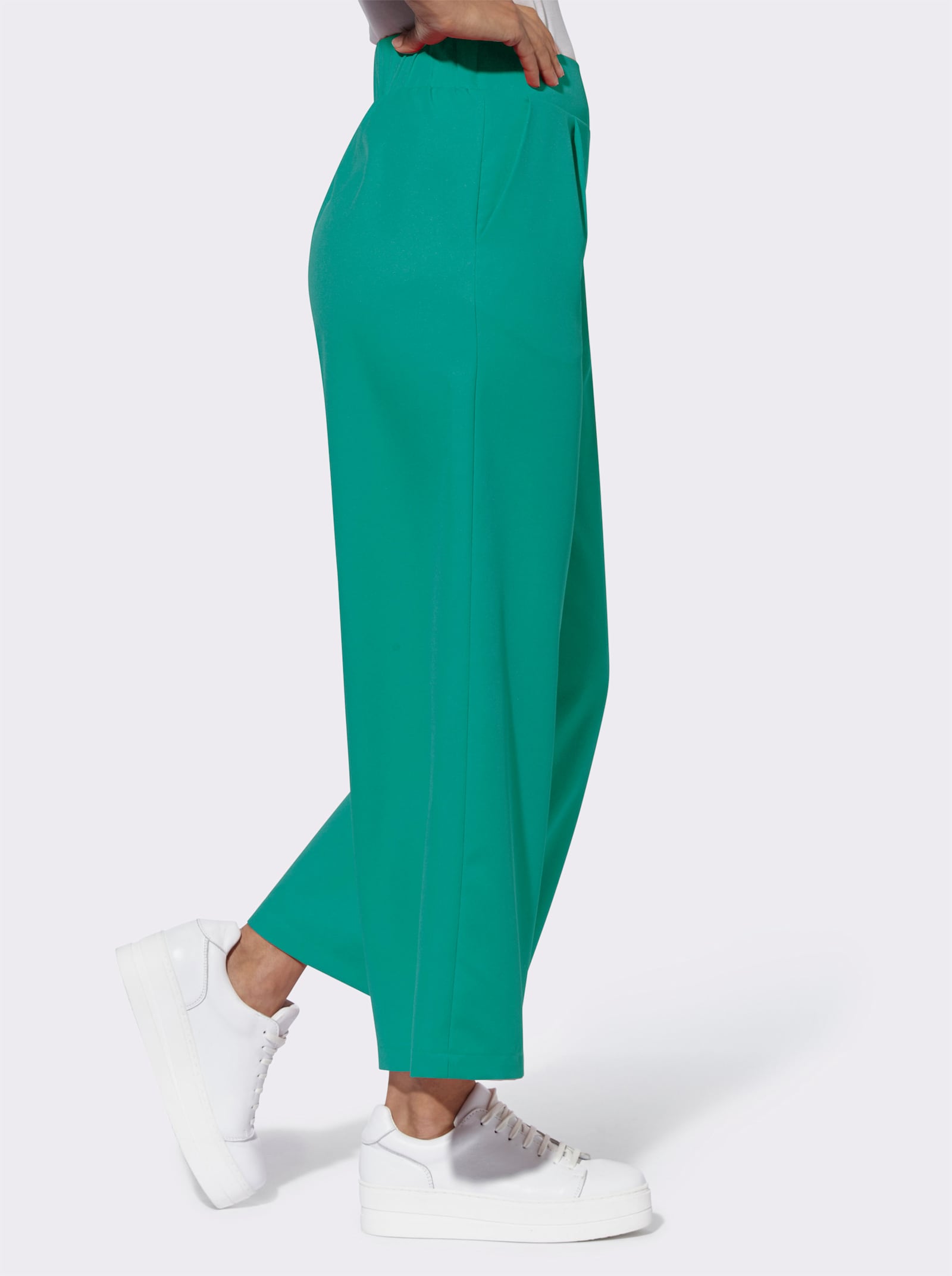 Culotte mit hoher Taille - smaragd