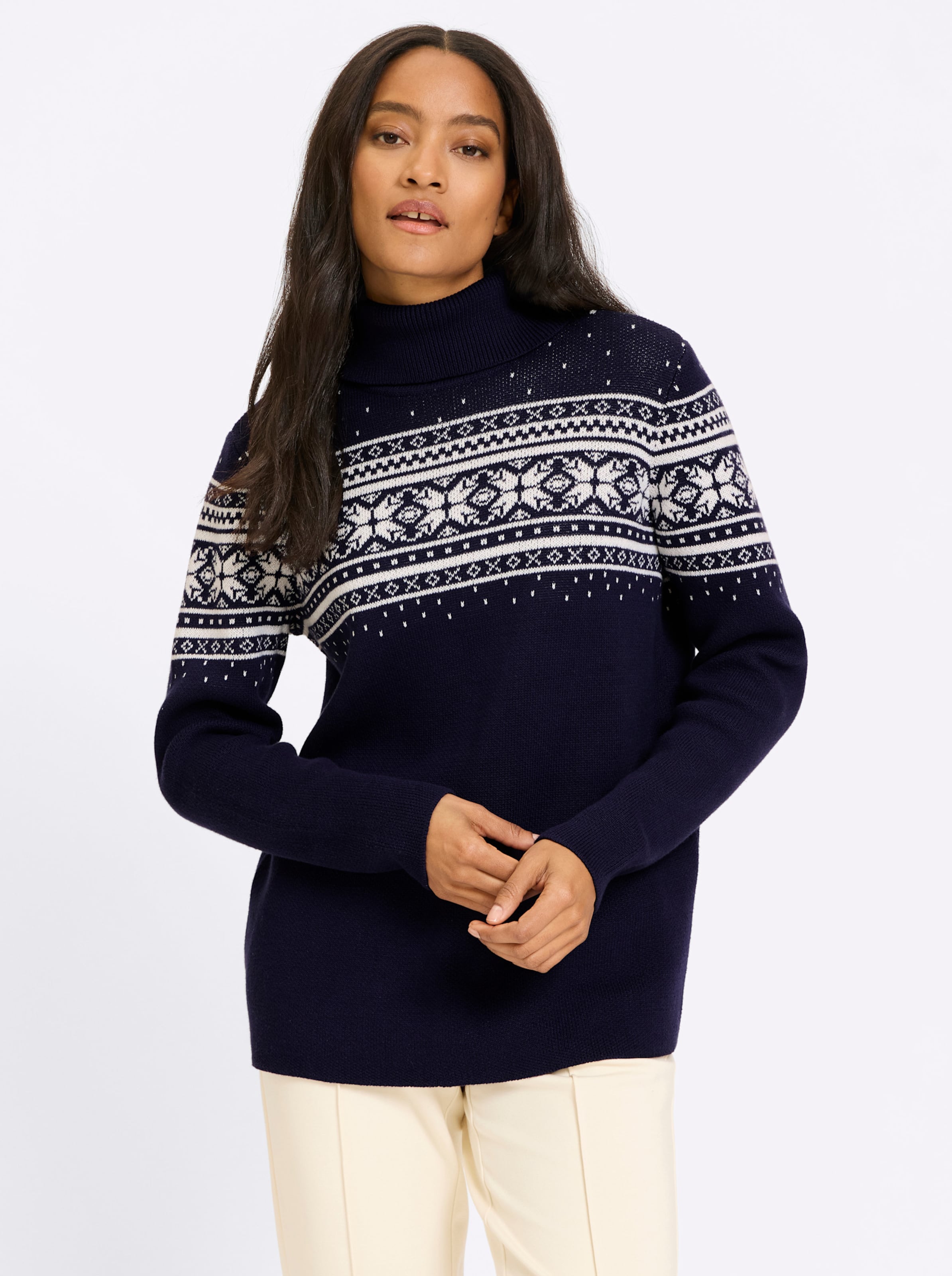 Jacquard-Pullover