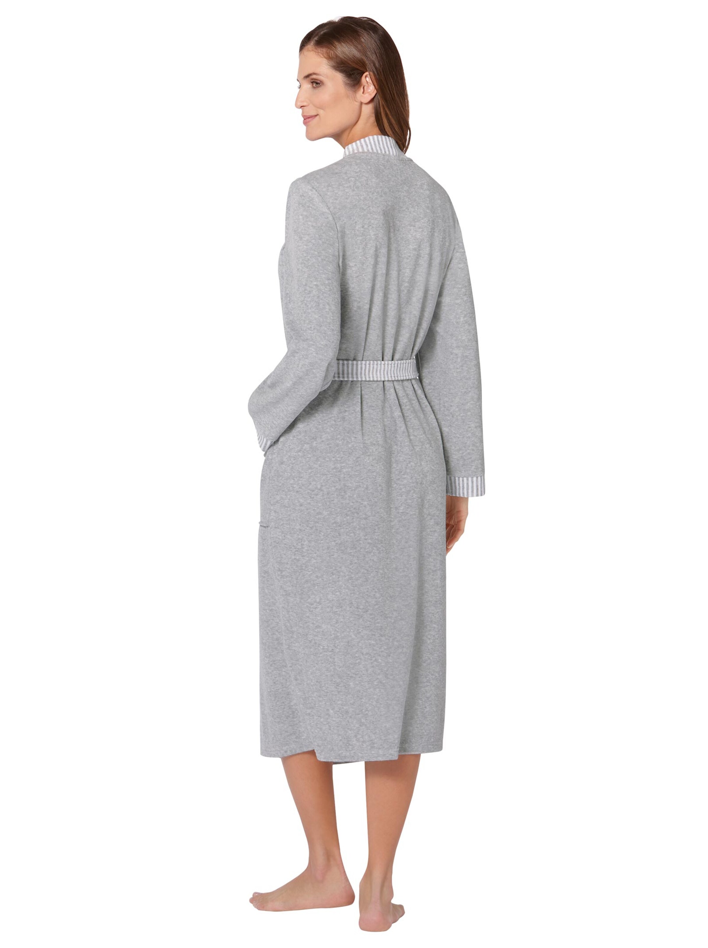 Comtessa Bademantel - grau-meliert