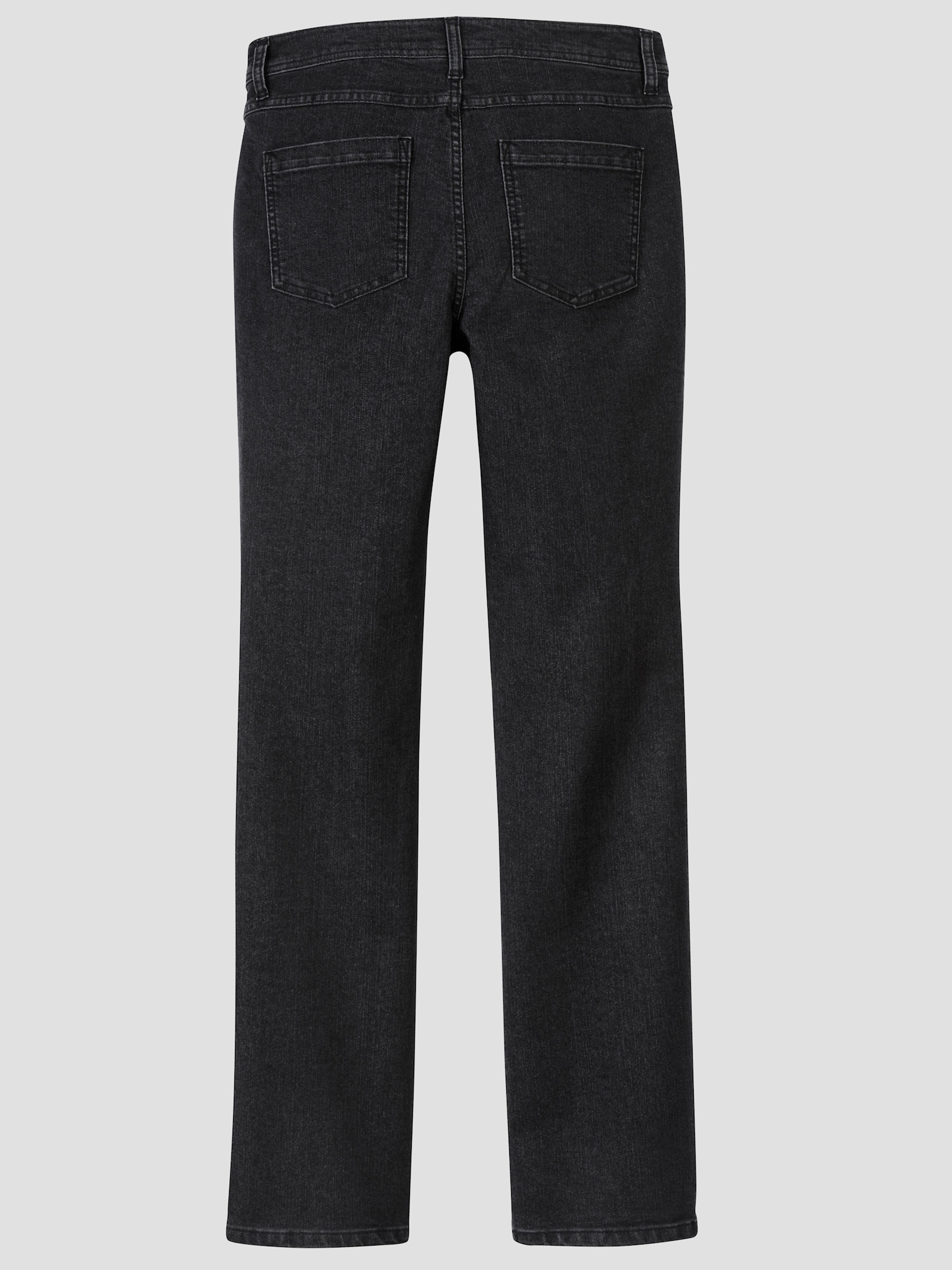 Jeans med påsydda fickor - grafit-denim