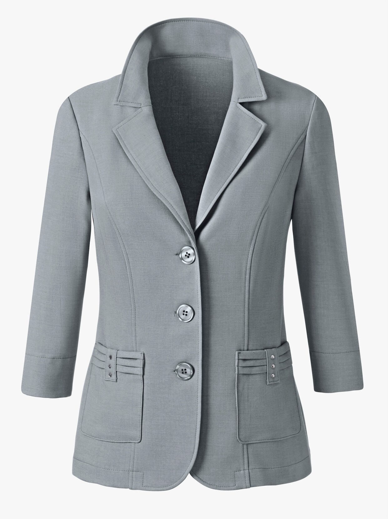 Blusenblazer - grau