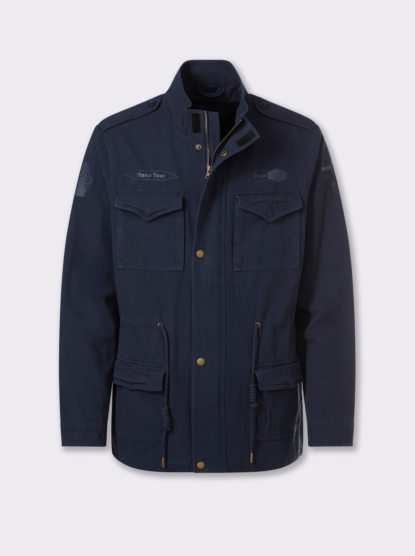 Marco Donati Longjacke mit Schulterriegel - marine