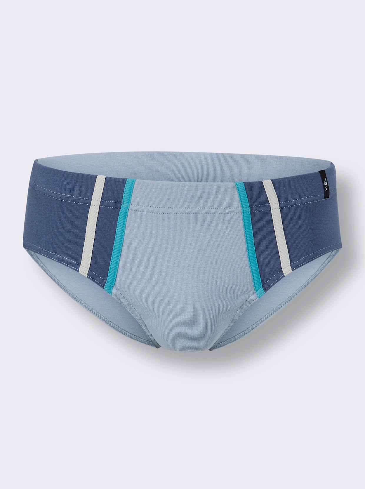 wäschepur men Slip - jeansblauw + antraciet + bleu + steengrijs