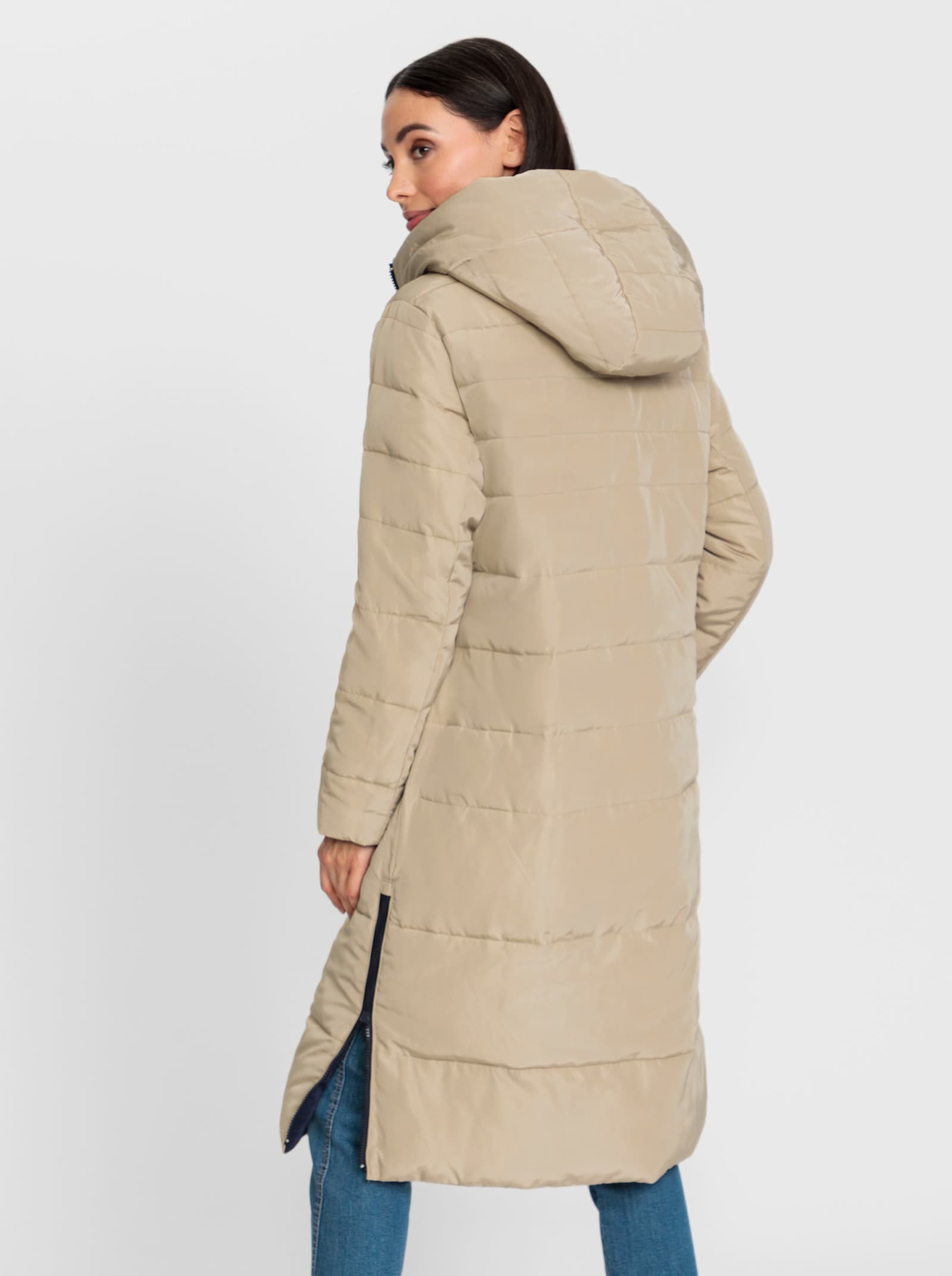 heine Manteau matelassé réversible - marine-beige