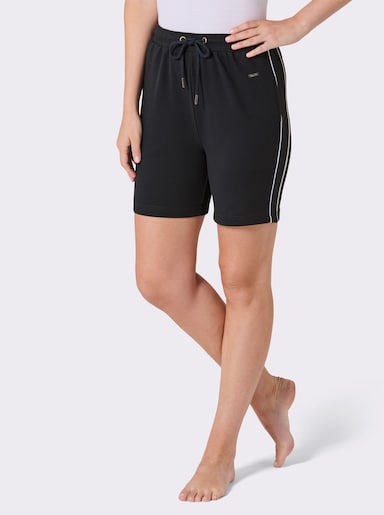 feel good Broek kort - zwart/wit