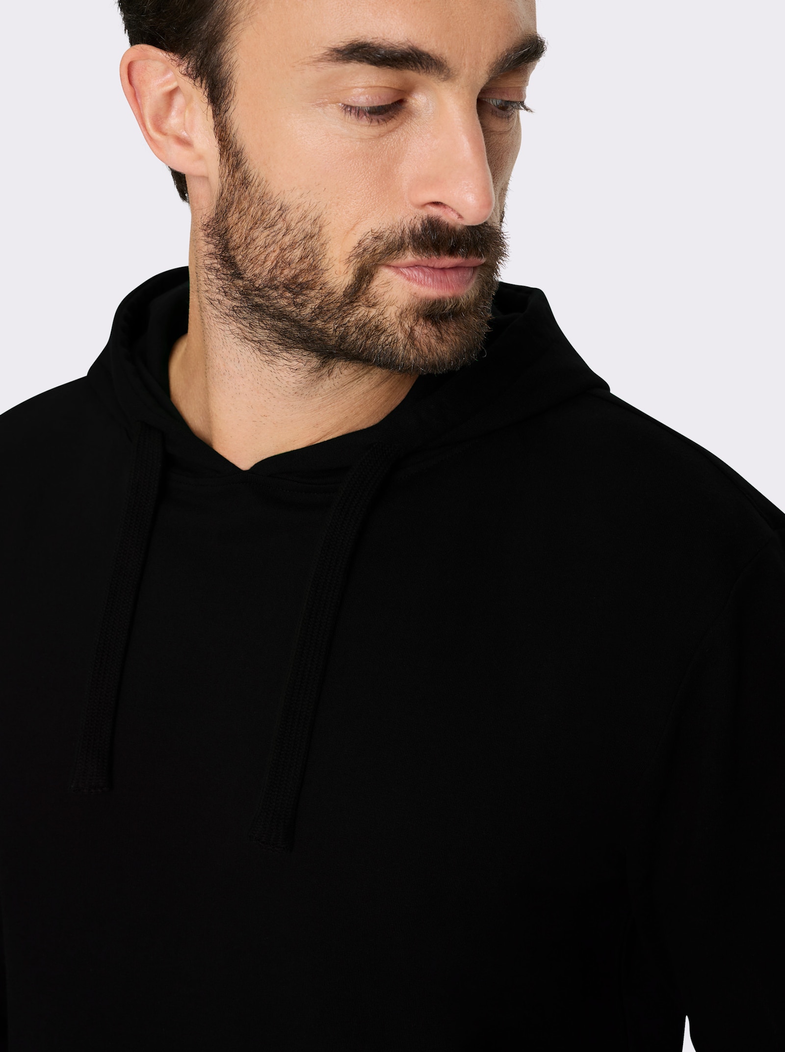 Catamaran Kapuzensweatshirt mit Kängurutasche - schwarz