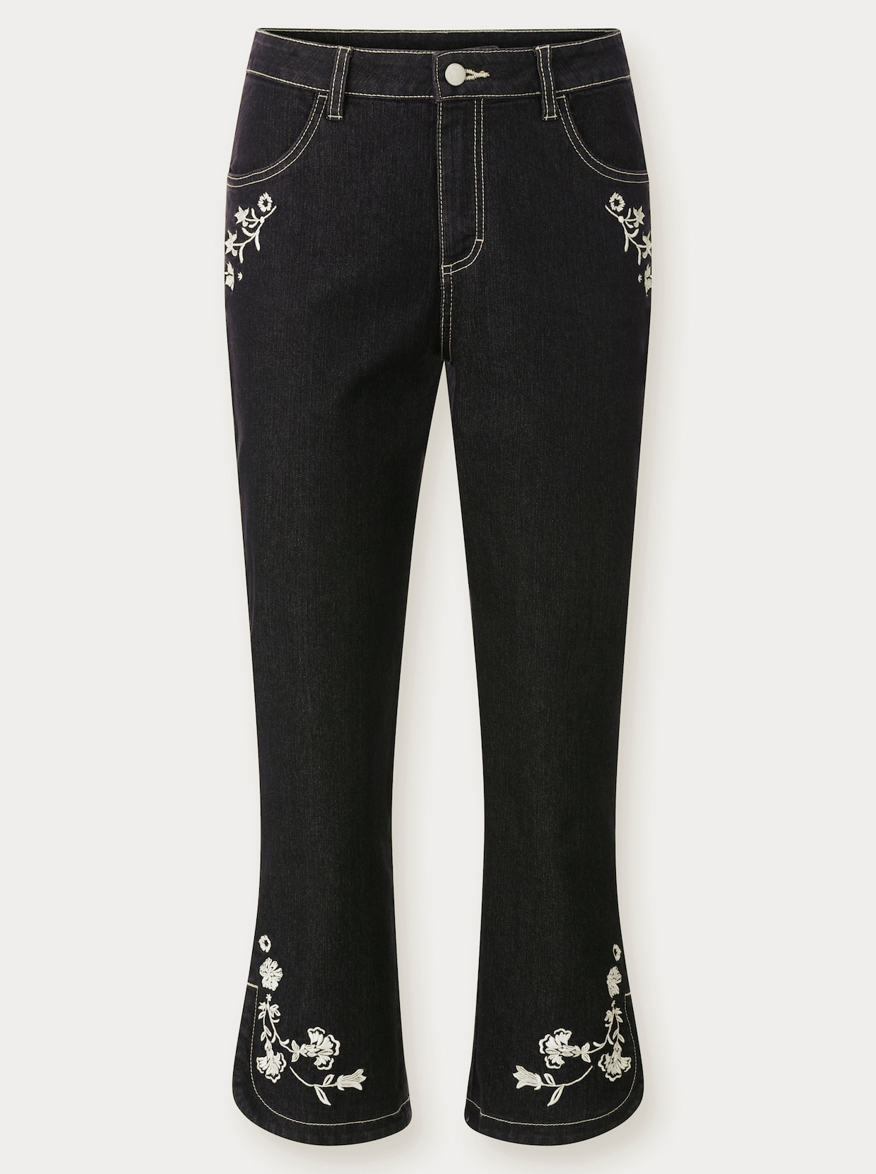 7/8-Jeans - black-denim