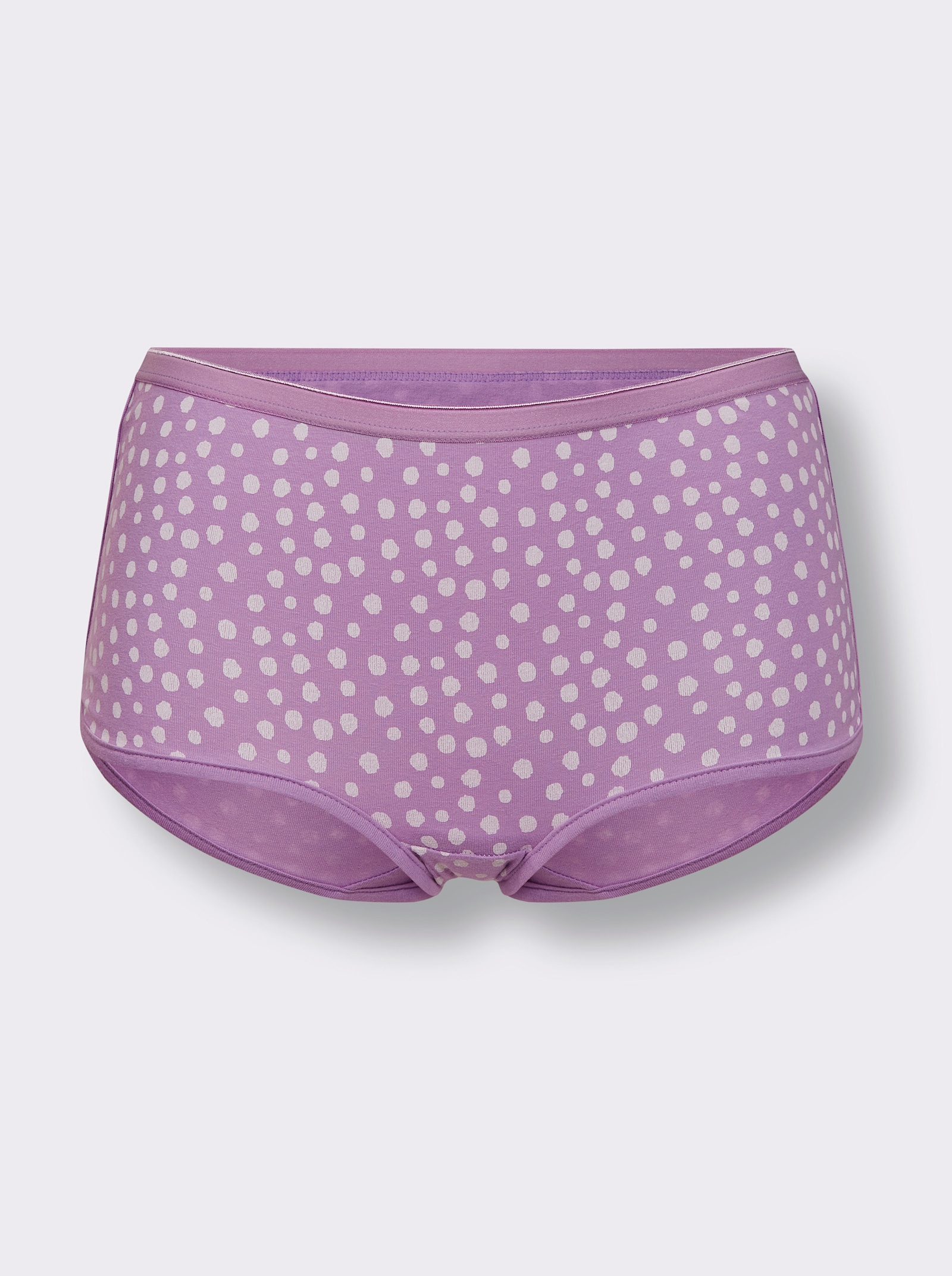 Hipster mit elastischem Softgummi-Bund - 2x orchidee-bedruckt + 1x orchidee