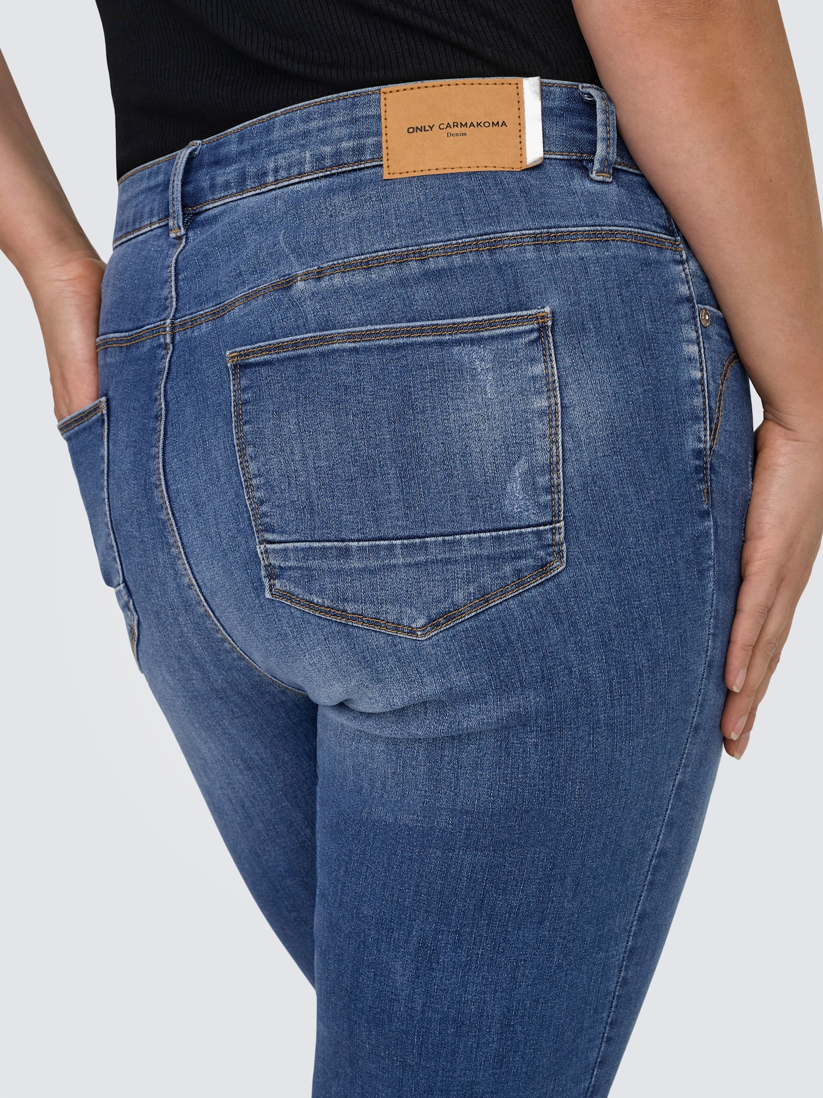 ONLY CARMAKOMA Skinny-fit-Jeans - medium blue denim
