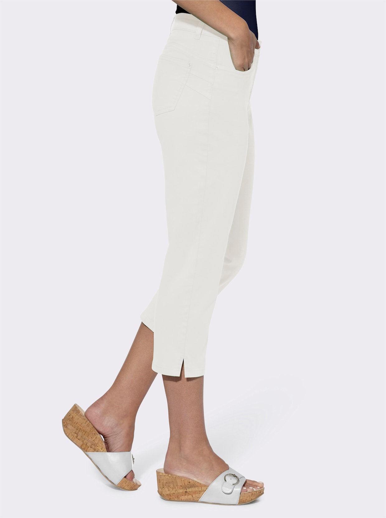 heine Pantalon 3/4 - blanc